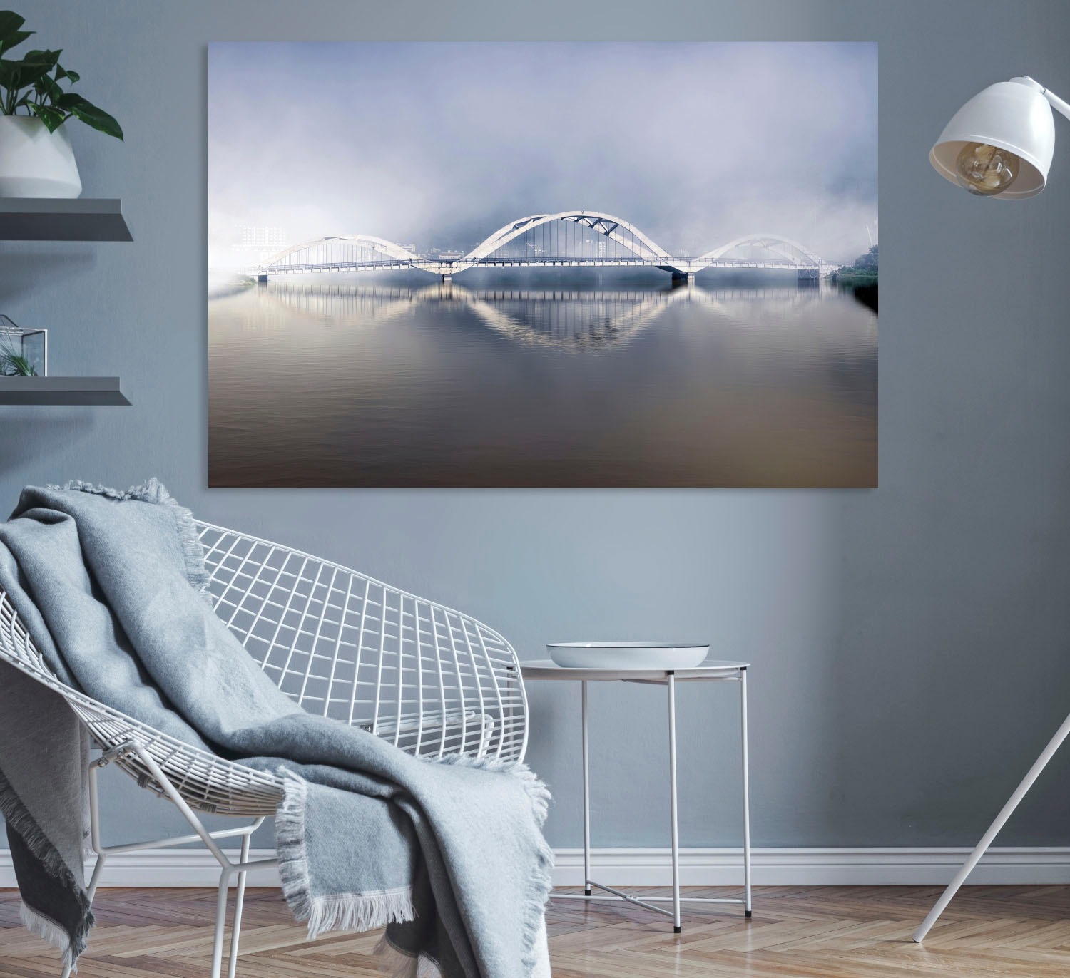 queence Acrylglasbild »Brücke«, Amerika-Bilder von Amerika-Brücken, Fine Art-Print in Galeriequalität