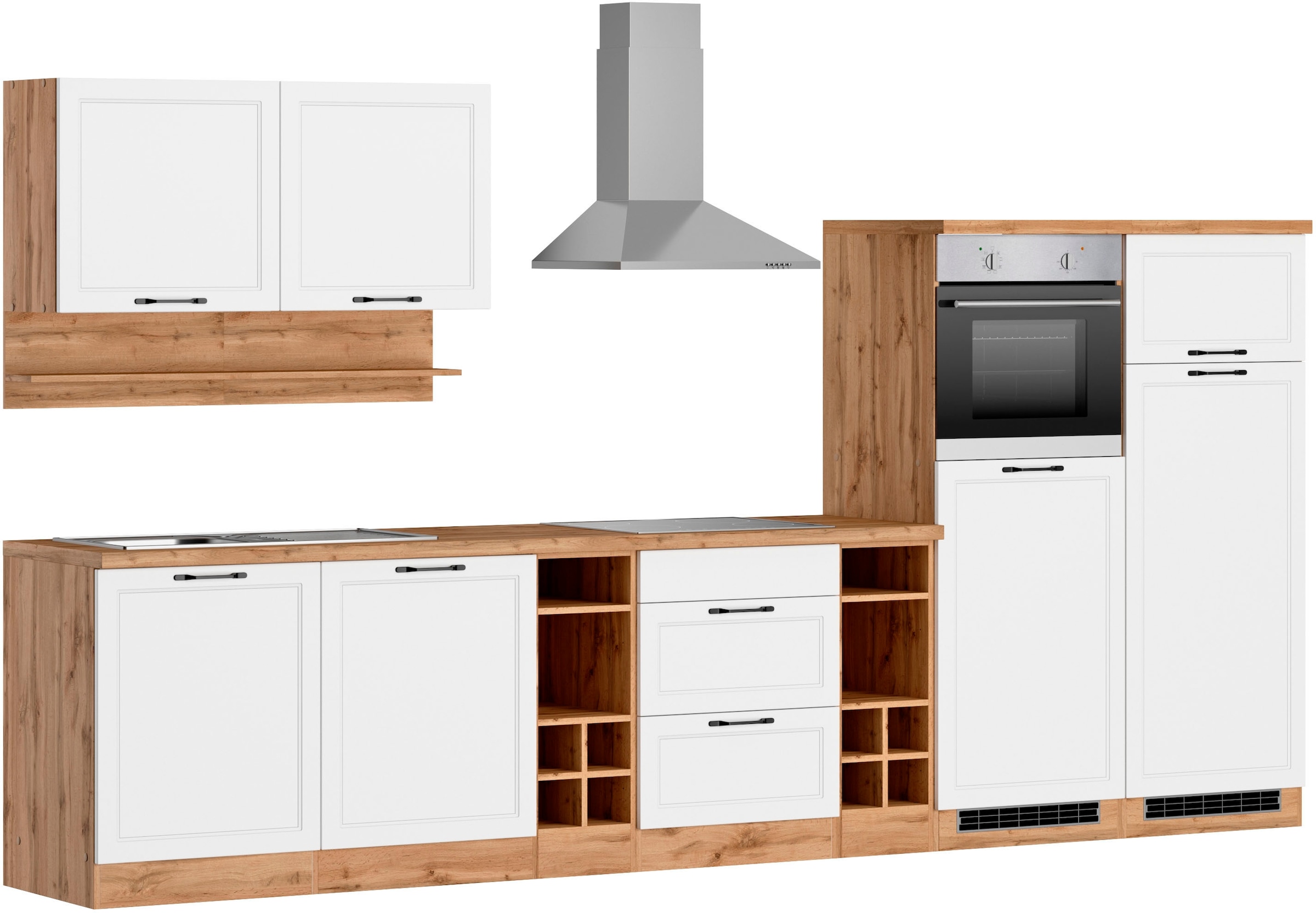 KOCHSTATION Küchenzeile »KS-Lana« 360 cm breit, wahlweise mit oder ohne E-Geräte