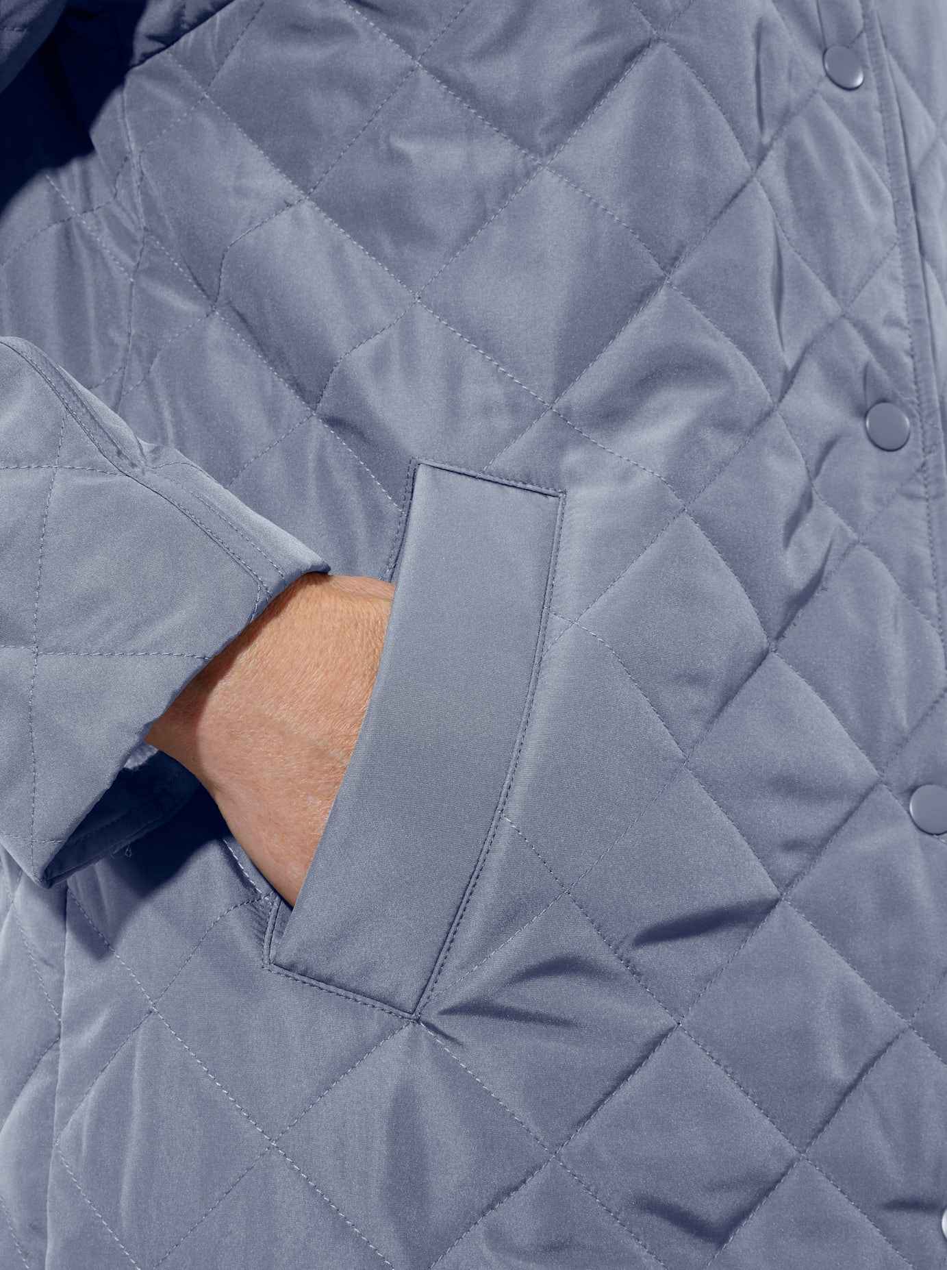 Classic Basics Steppjacke mit Kapuze
