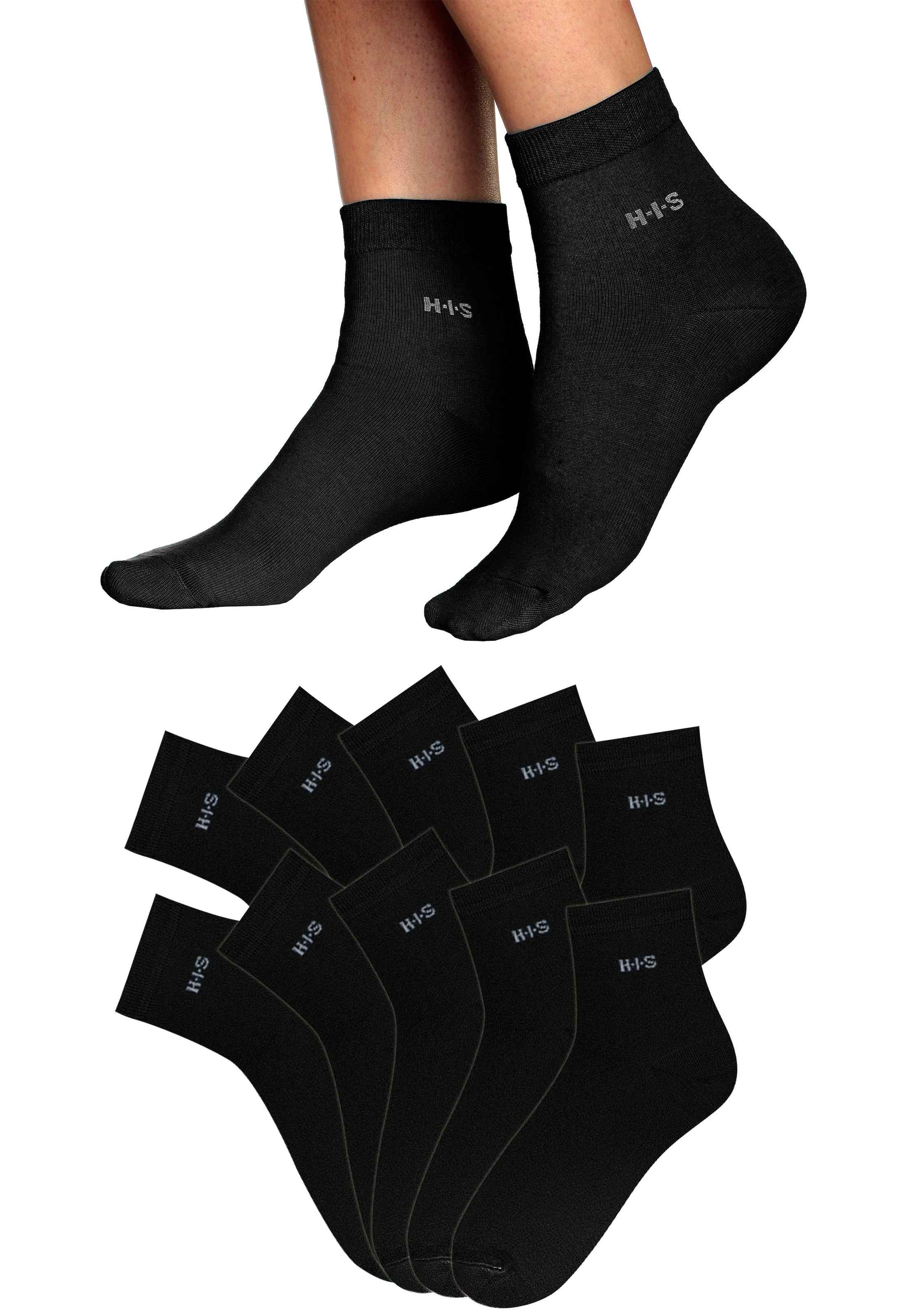 H.I.S Kurzsocken, (10 Paar), bei Qualität atmungsaktiver leichter ♕ aus