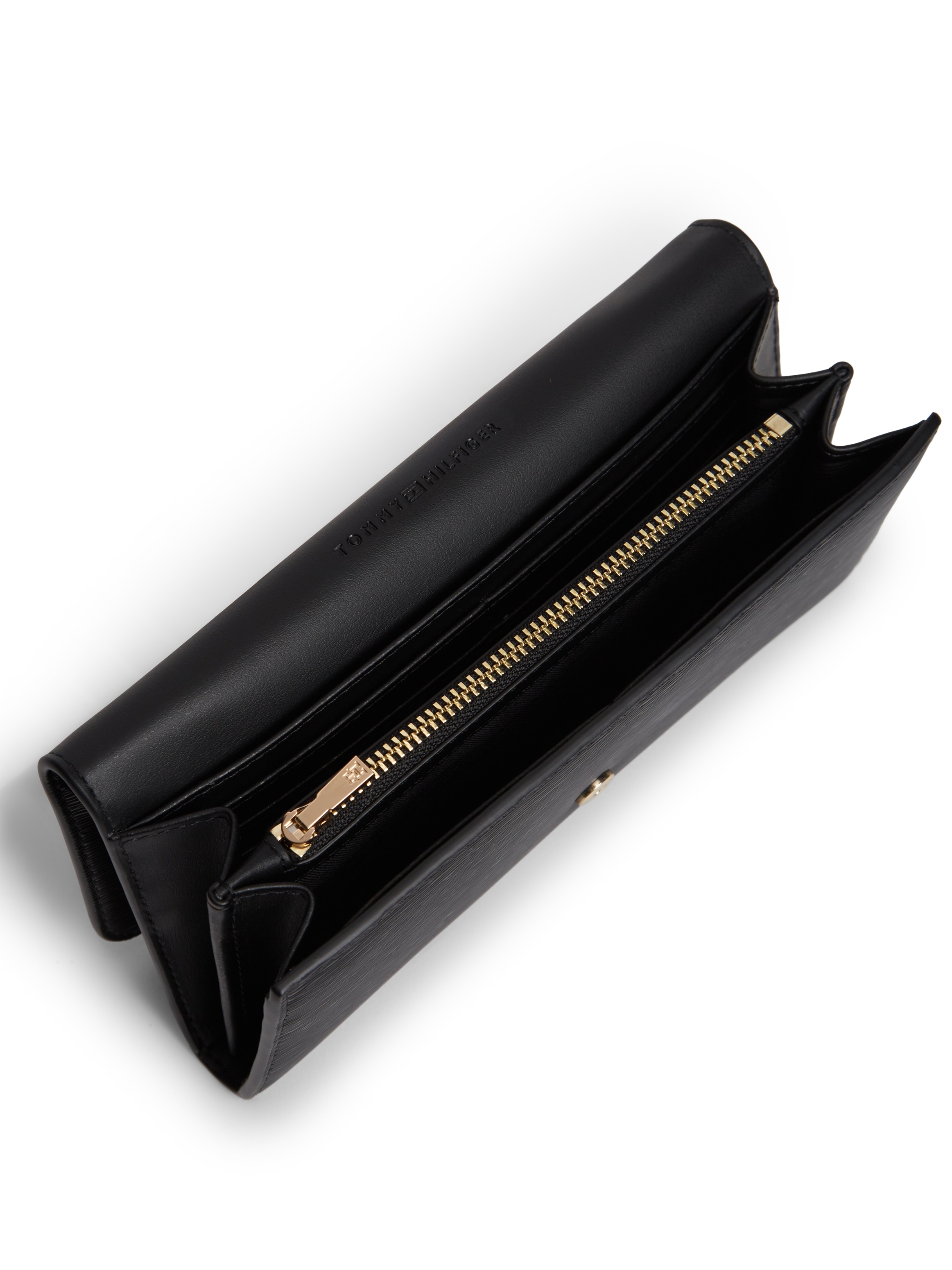 Tommy Hilfiger Geldbörse »TH MODERN LRG FLAP WALLET« Damen Geldbeutel, Portemonnaie mit Logo-Schriftzug