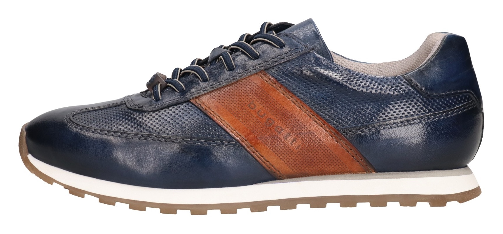 bugatti Sneaker, Freizeitschuh, Halbschuh, Schnürschuh mit Kontrastbesatz