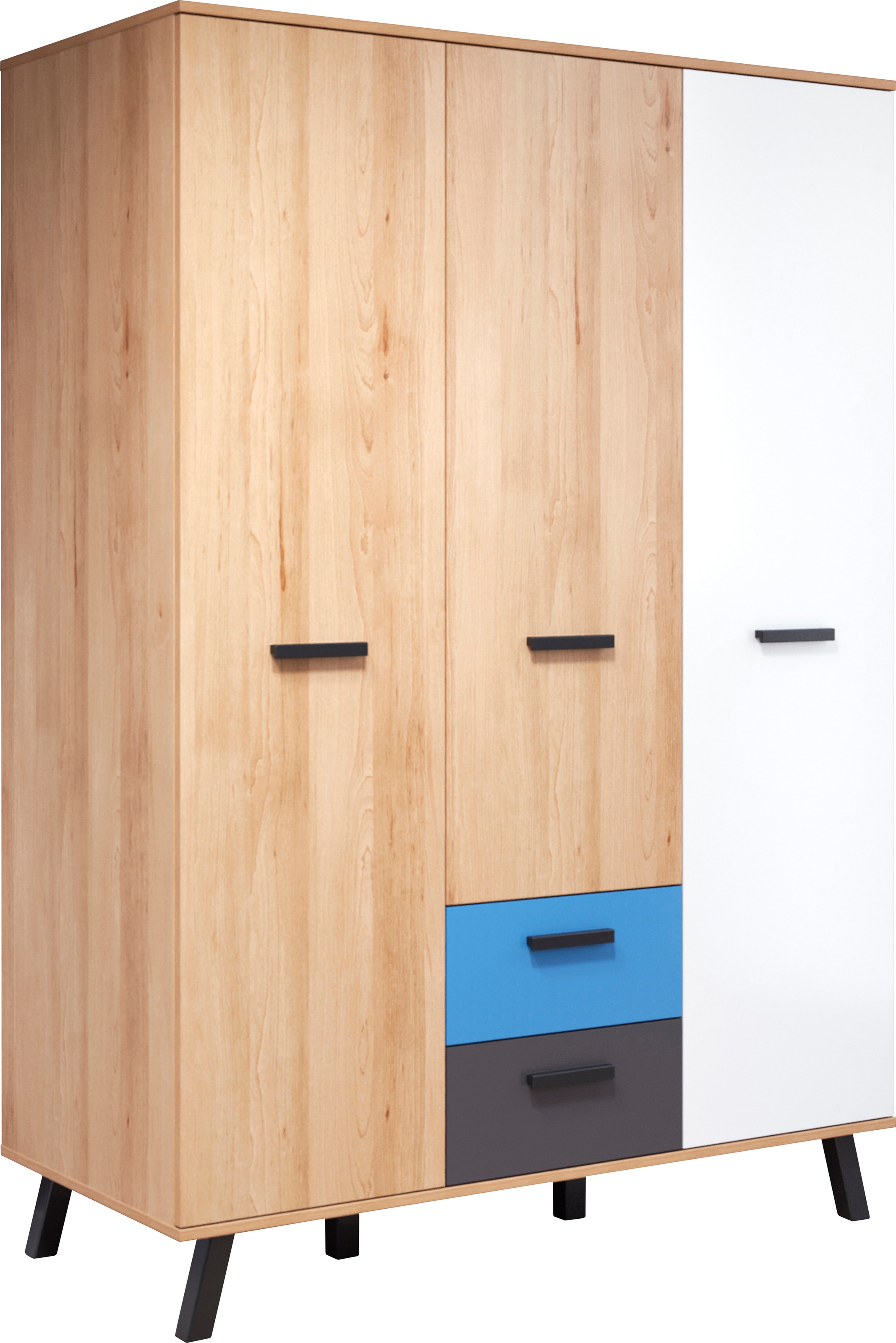 trendteam Babymöbel-Set »Mats«, (Set, 3 tlg., Bett, Wickelkommode, Schrank)