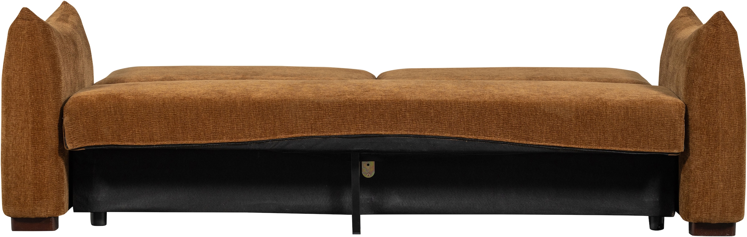 WOOOD Schlafsofa »Jonne Strukturbezug mit Schlaffunktion, H 92 x B 233 x T 105 cm« Tragkraft 220 kg, Sitzbreite 192 cm, Geringe Verschleißfestigkeit