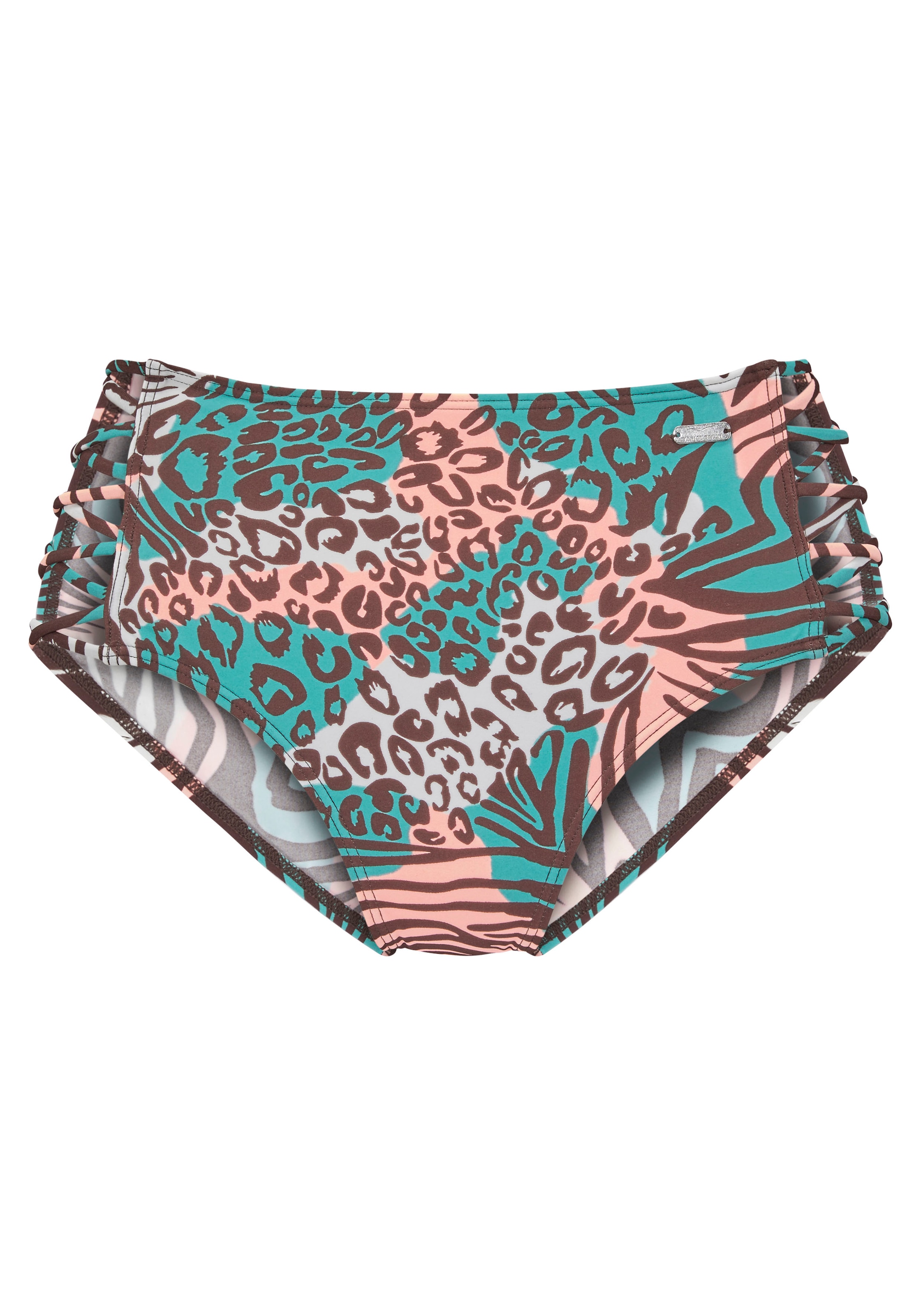 Venice Beach Highwaist-Bikini-Hose »Maia«, mit trendigem Druck