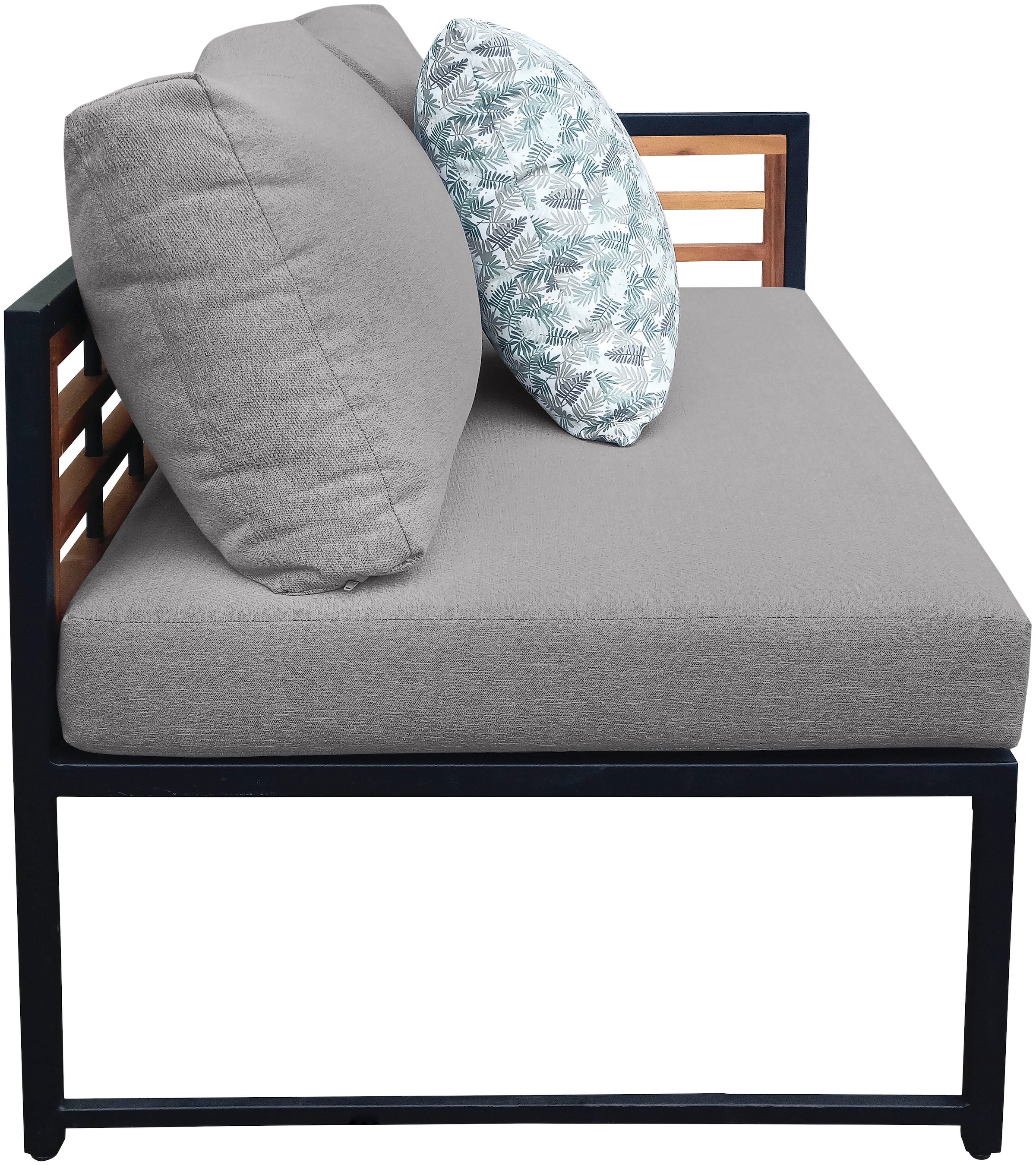 KONIFERA Gartenlounge-Set »Delphi«, (Set, 20 tlg., 2x3er Sofa, 1x 2er Sofa, 1x Tisch 80x60x42cm, inkl. Kissen, Stahl), Akazienholz, inkl. 3 Dekokissen, verschiedene Stellmöglichkeiten