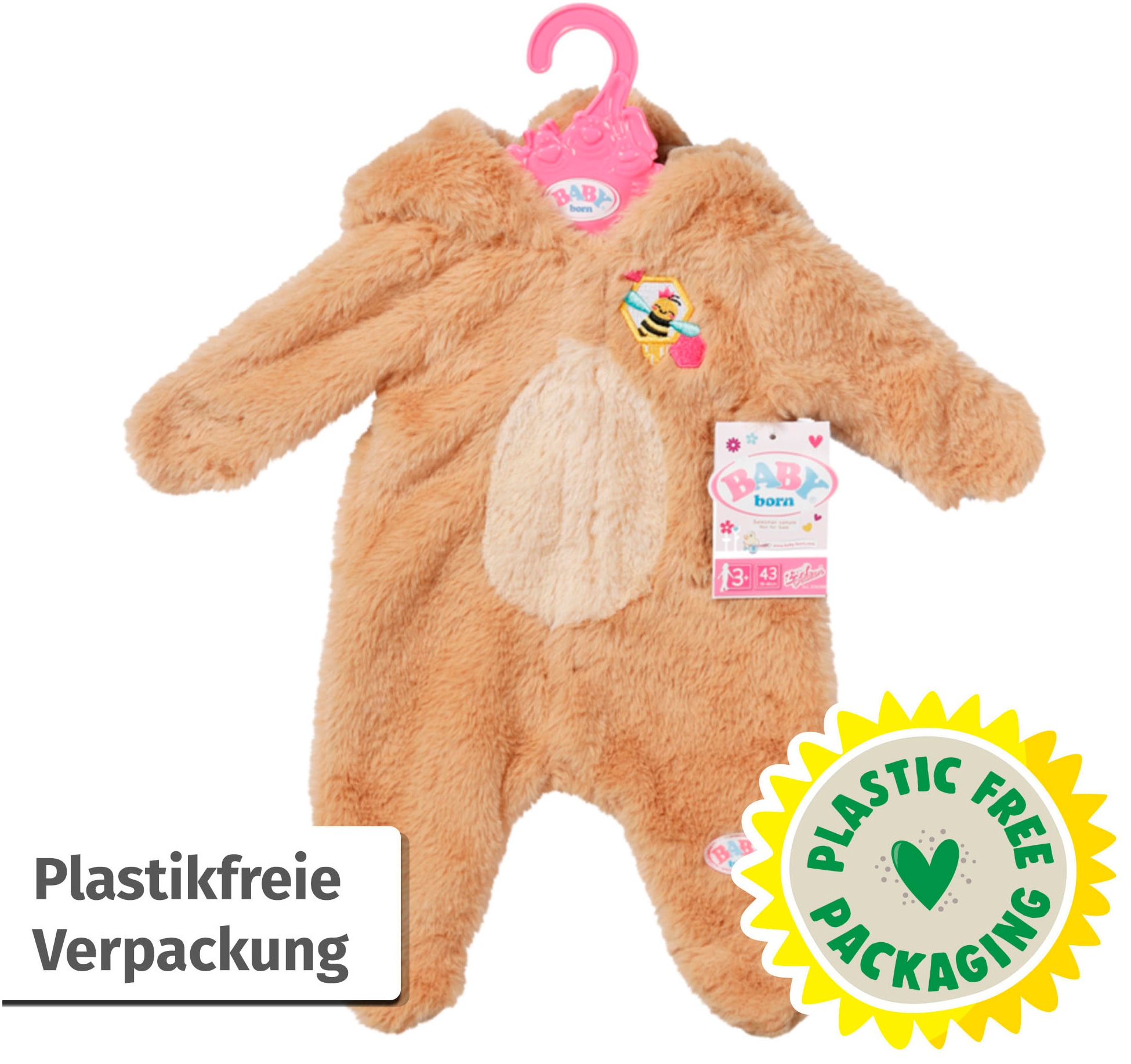 Baby Born Puppenkleidung »Bär Kuschelanzug 43 cm«