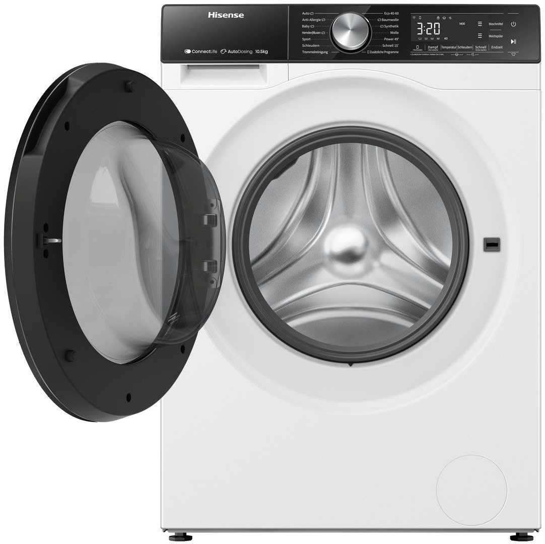Hisense Waschmaschine »WF5S1045BW« 10,5 kg 1400 U/min AutoDosing