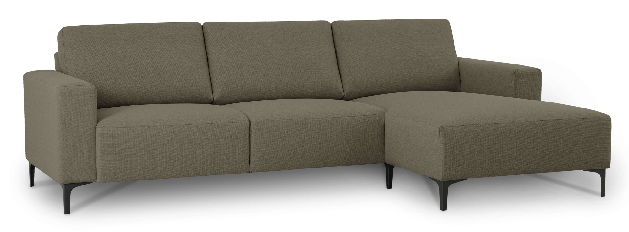 Home affaire Ecksofa »Tournon, L-Form, Breite 262 cm, Webstoff, Chenille«, Designsofa im nordischen Stil, Wellenunterfederung, Metallfüße