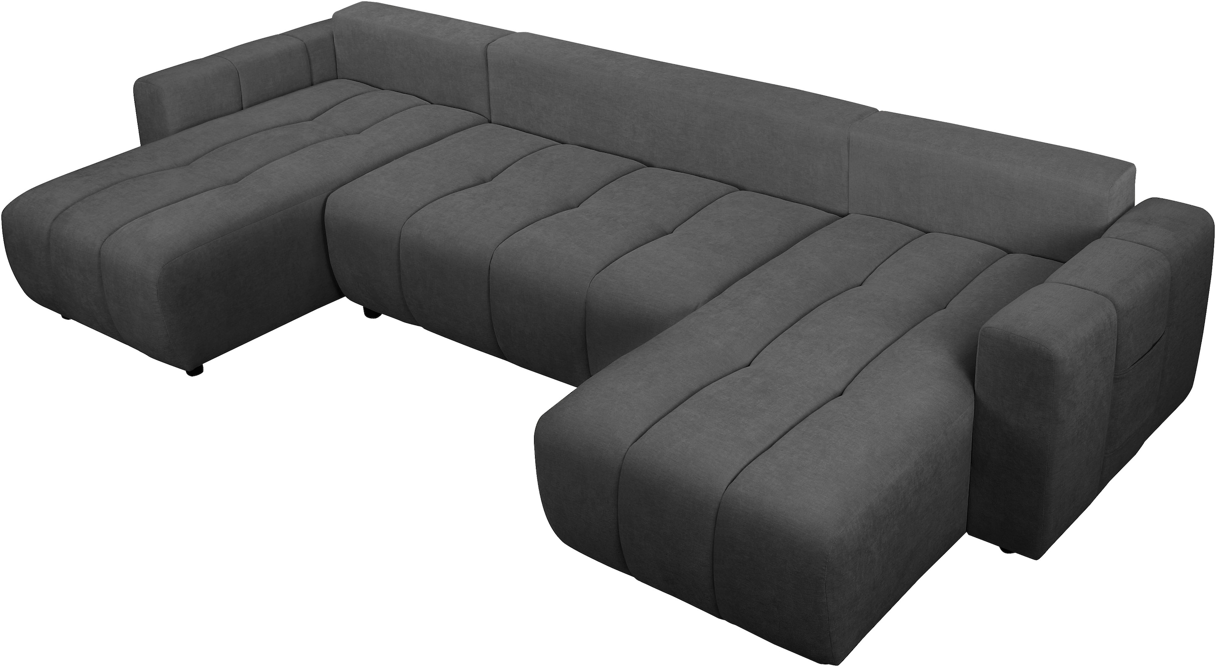 OTTO home Wohnlandschaft »YLVAA U-Form, 311 cm - OTTO. Verlässliche Qualität.« Schlaffunktion (132/269), Bettkasten, Feinstruktur-Bezug