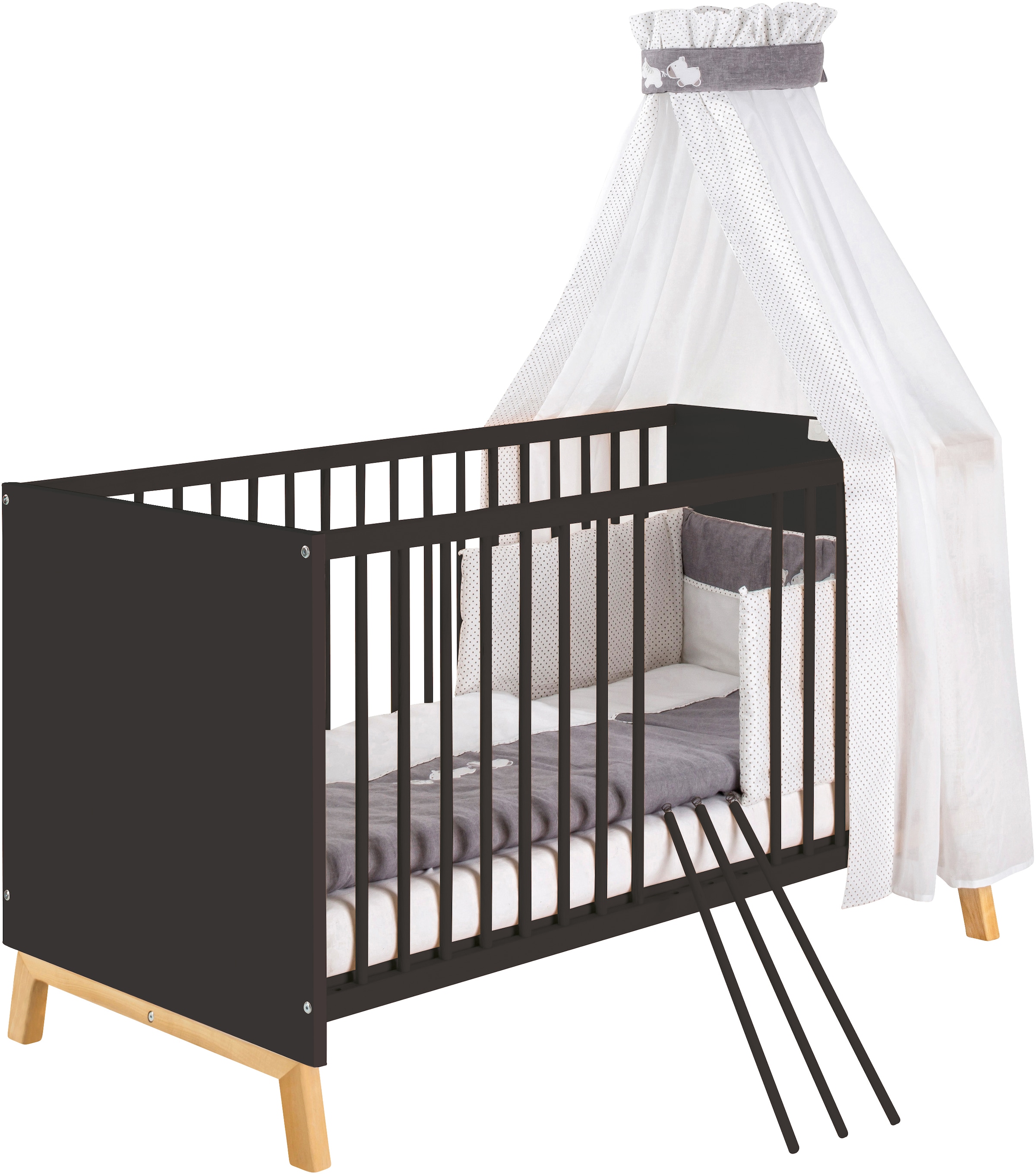 Babybett »Sienna Black«, Made in Germany