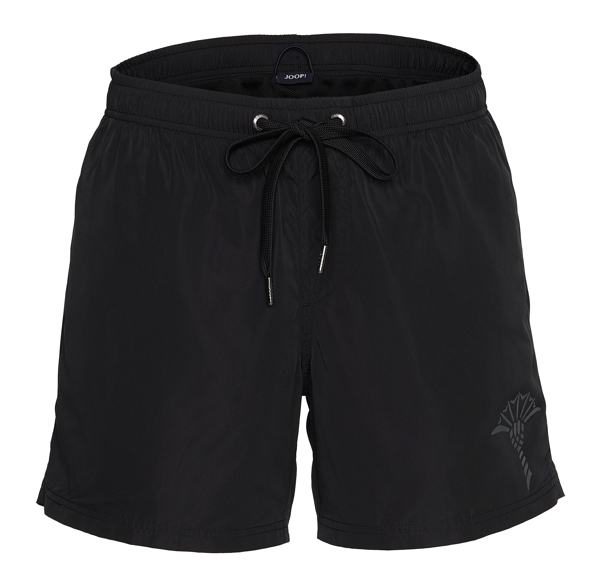 JOOP! Badeshorts »Solid« Cornflower-Logo, kurze Seitenschlitze