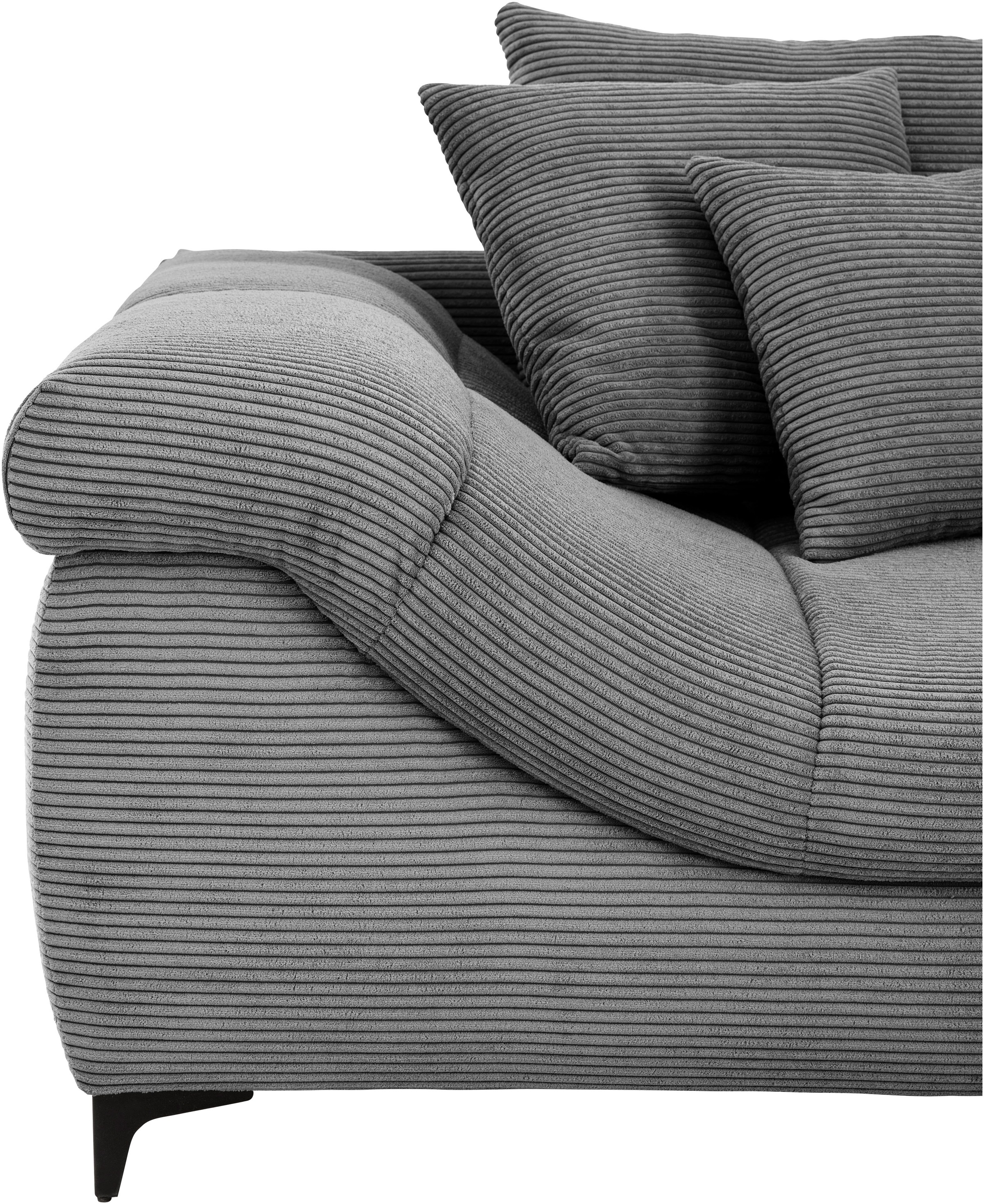 Mr. Couch Ecksofa »Ronaldo, L-Form, wahlweise mit Kaltschaum«, mit Kaltschaum, bis 140 kg pro Sitzplatz belastbar