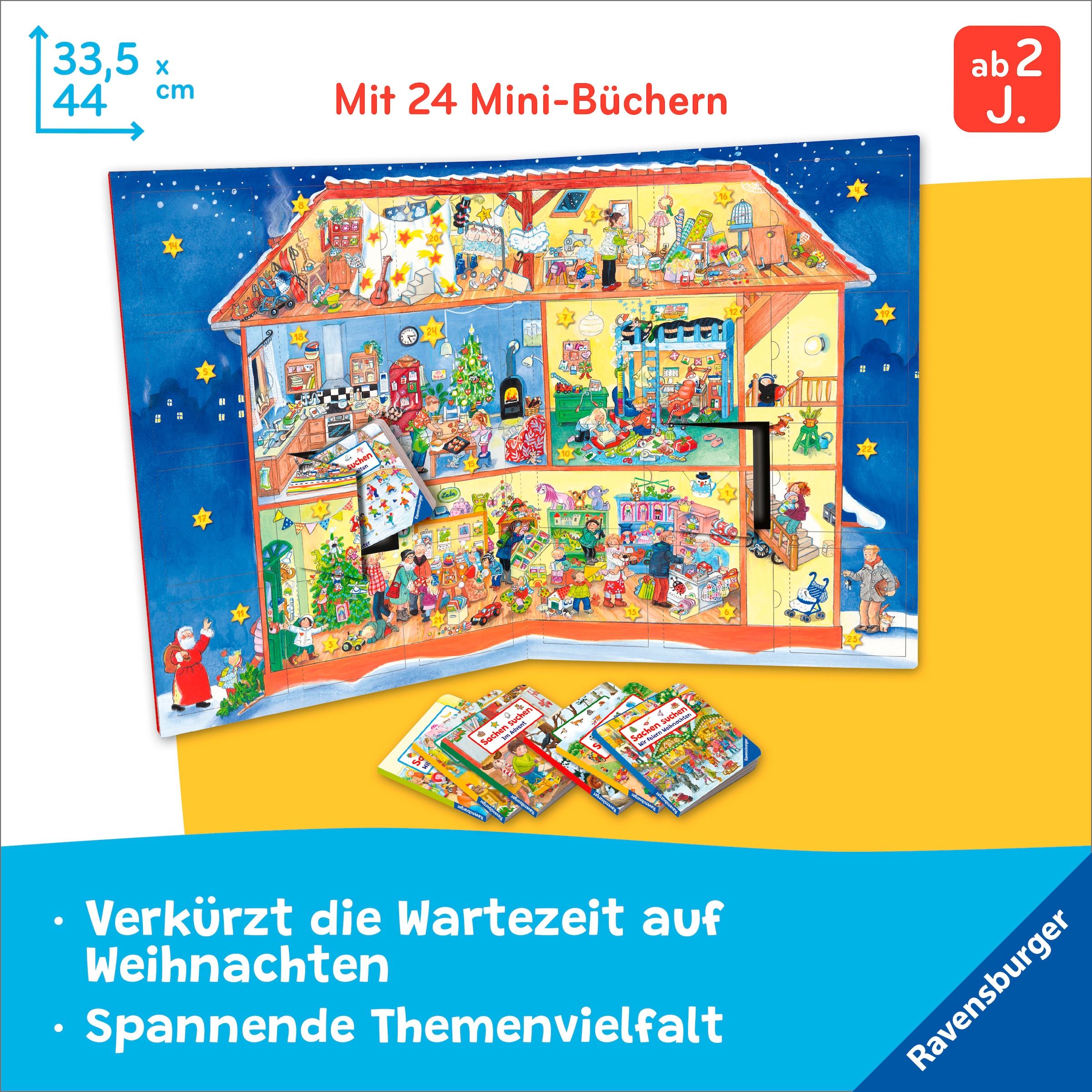 Ravensburger Spielzeug-Adventskalender »Mein großer Sachen suchen Adventskalender«, ab 2 Jahren