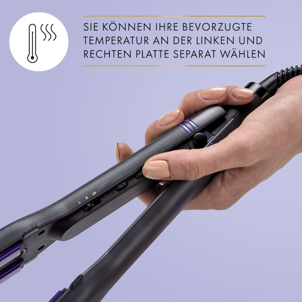 HOT TOOLS Glätteisen »Zweiplatten-Haarglätter«, Holzkohle Keramic