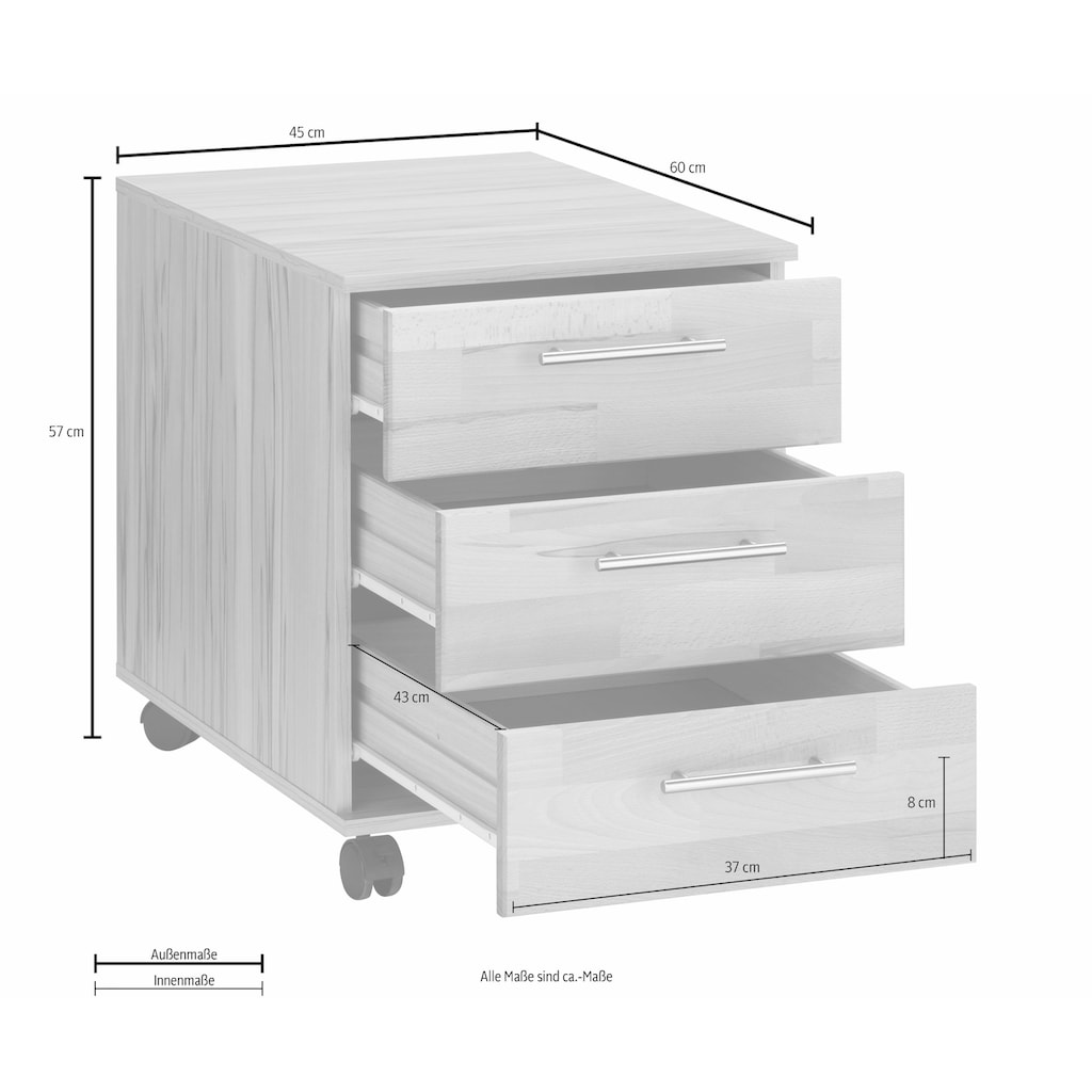 VOGL Möbelfabrik Rollcontainer »Simone«