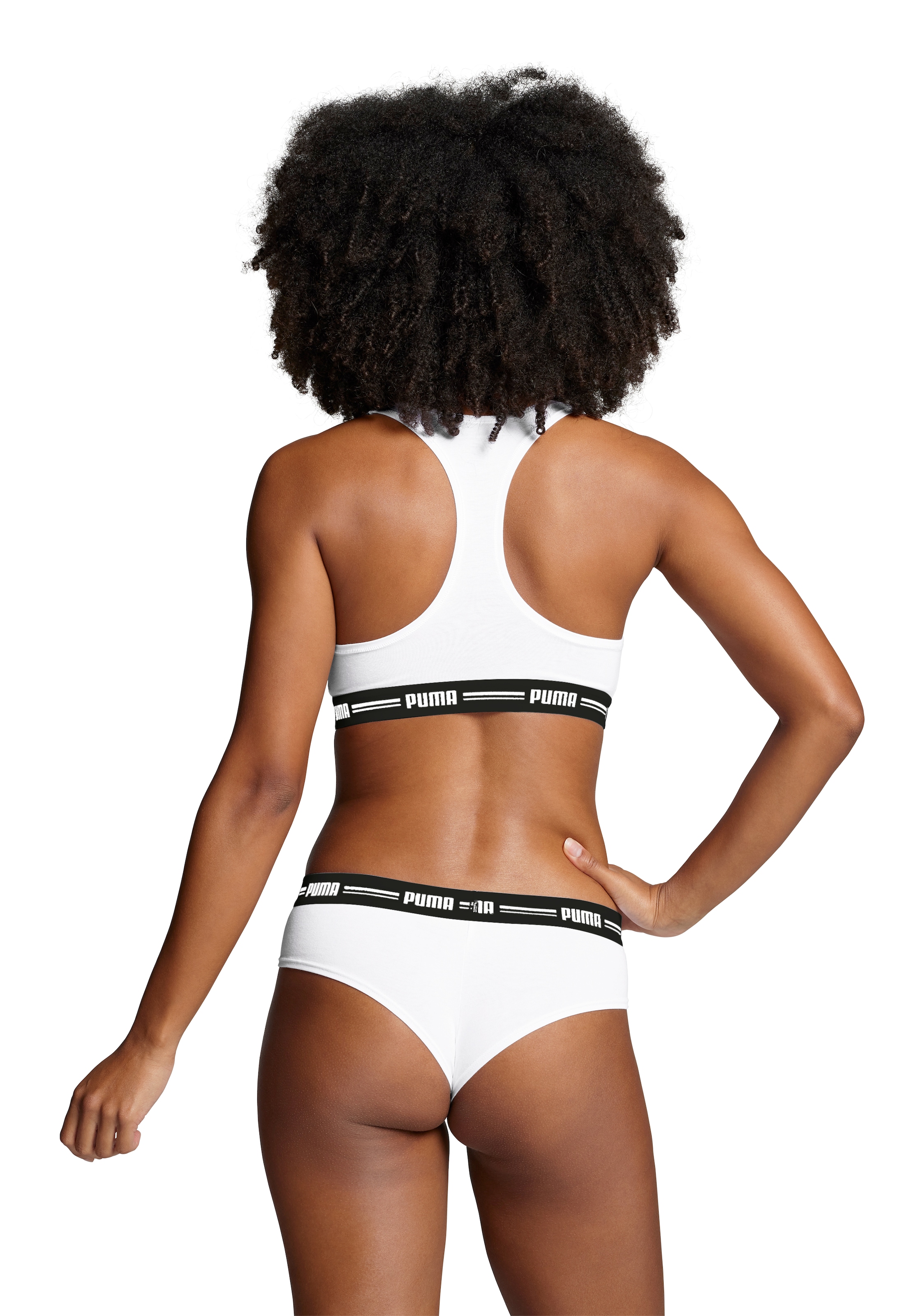 PUMA Sport-Bustier »PUMA WOMEN RACER BACK TOP 1P HANG«, mit markantem Logobund