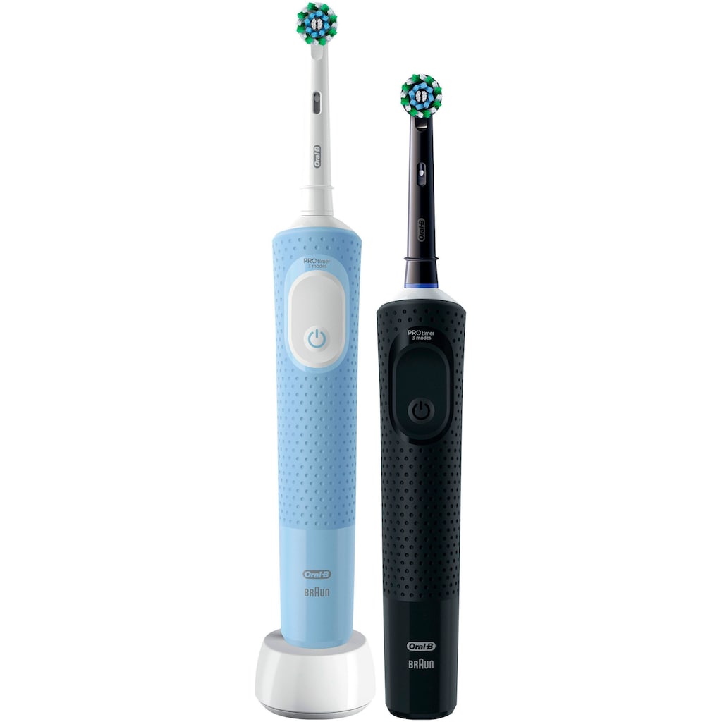 Oral-B Elektrische Zahnbürste »Vitality Pro Doppelpack«, 2 St. Aufsteckbürsten
