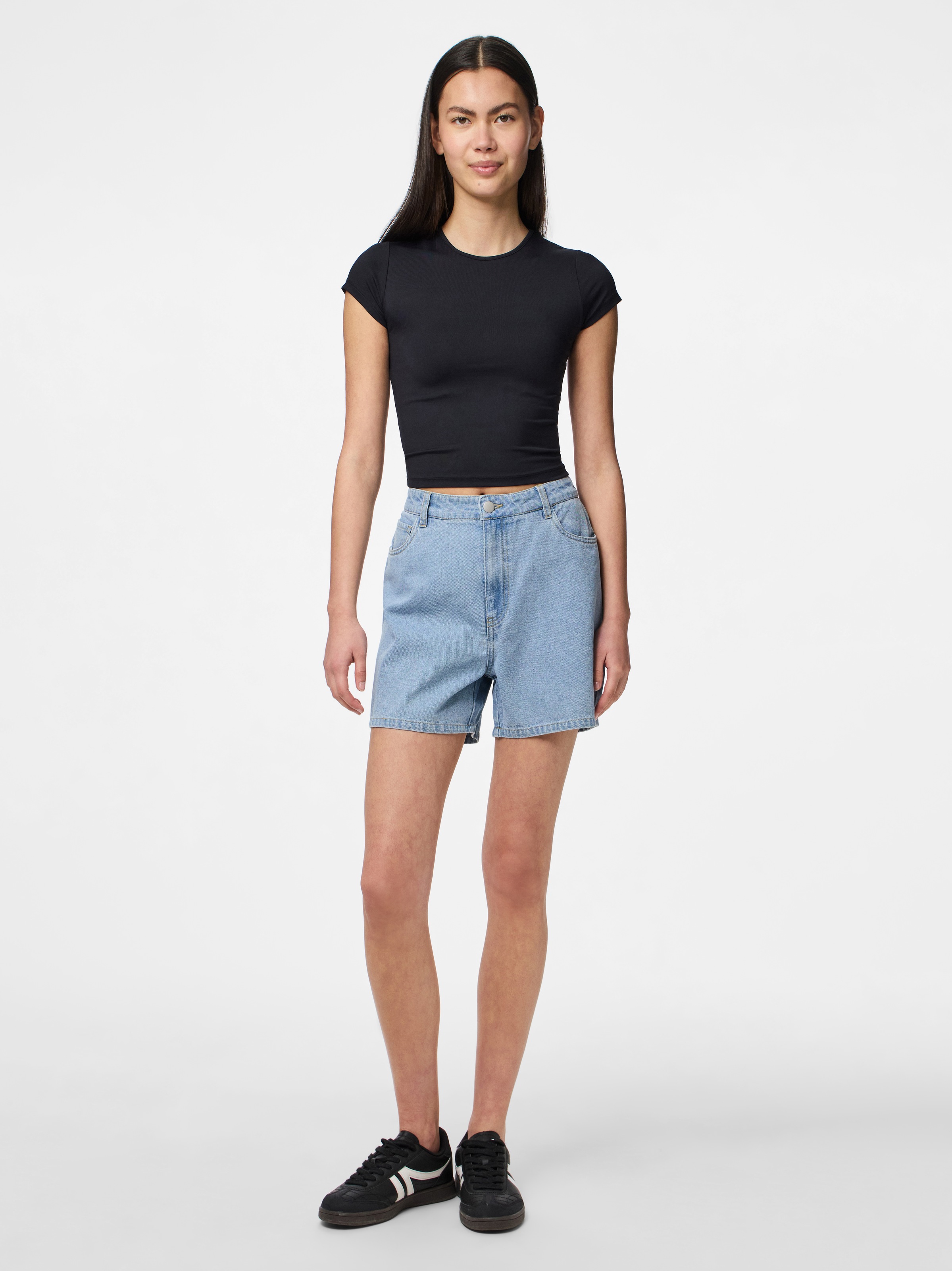 pieces Jeansshorts »PCABBI MW SHORTS NOOS«
