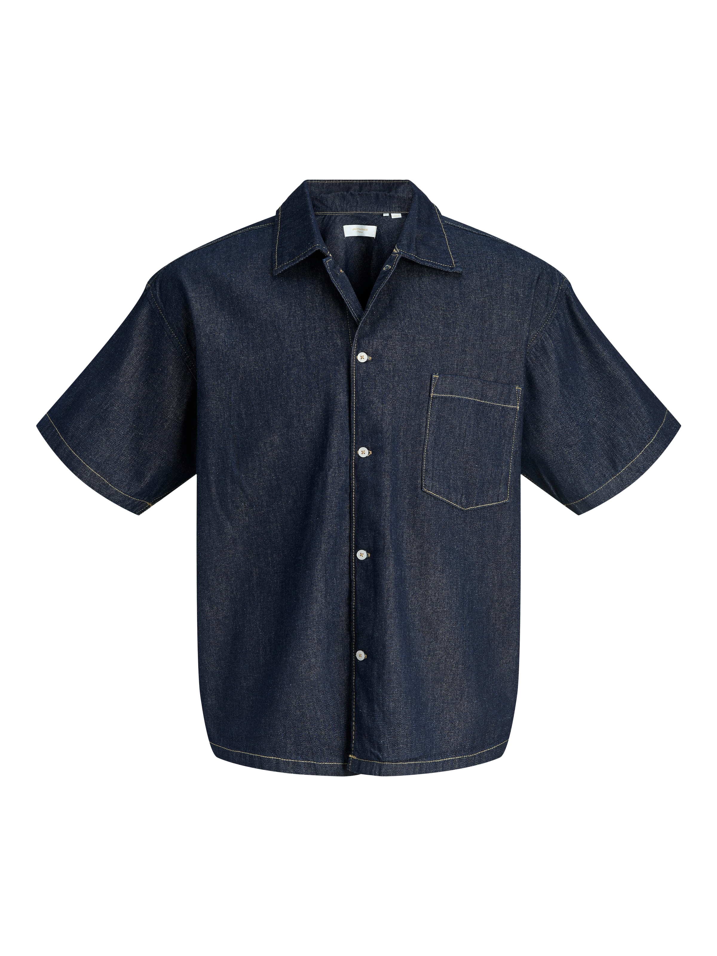 Jack & Jones Jeanshemd »JJORGAUSTIN DENIM SHIRT SS LN« Baumwolle, regular fit
