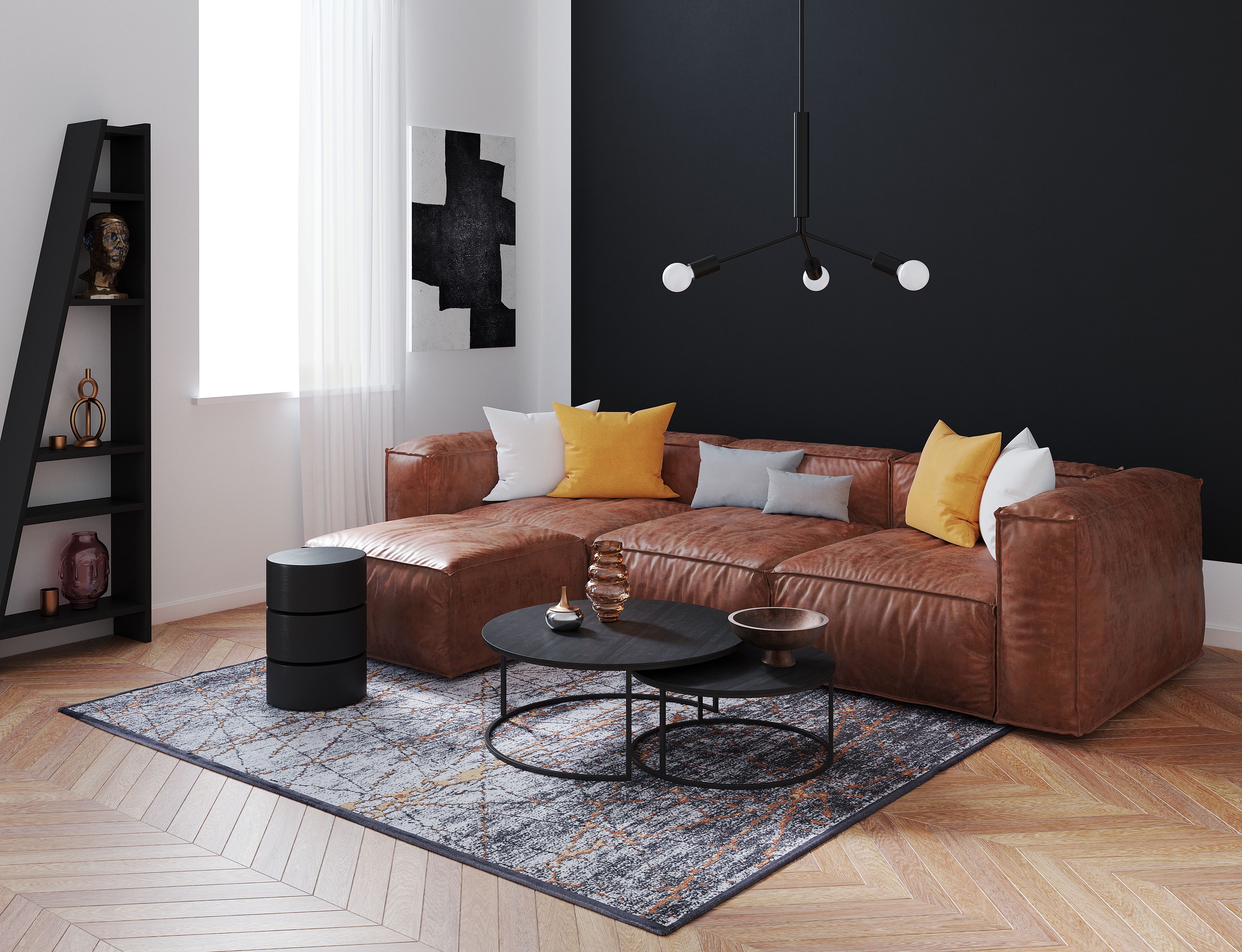 Gino Falcone Teppich »Orelia 103« rechteckig 7 mm Höhe Kurzflor, modernes Design, mit leichtem Glanz, Wohnzimmer