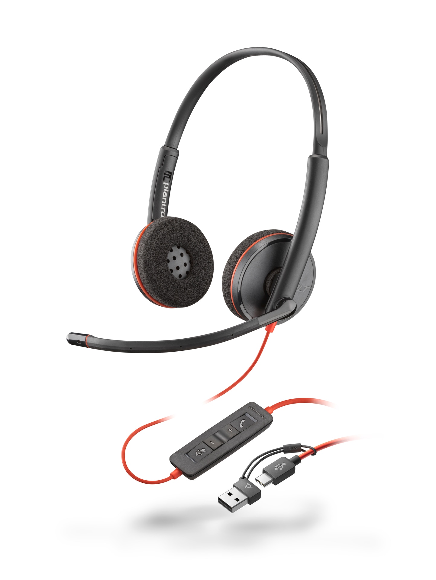 Poly On-Ear-Kopfhörer »Blackwire C3220 Stereo USB-C/A«, Noise-Cancelling