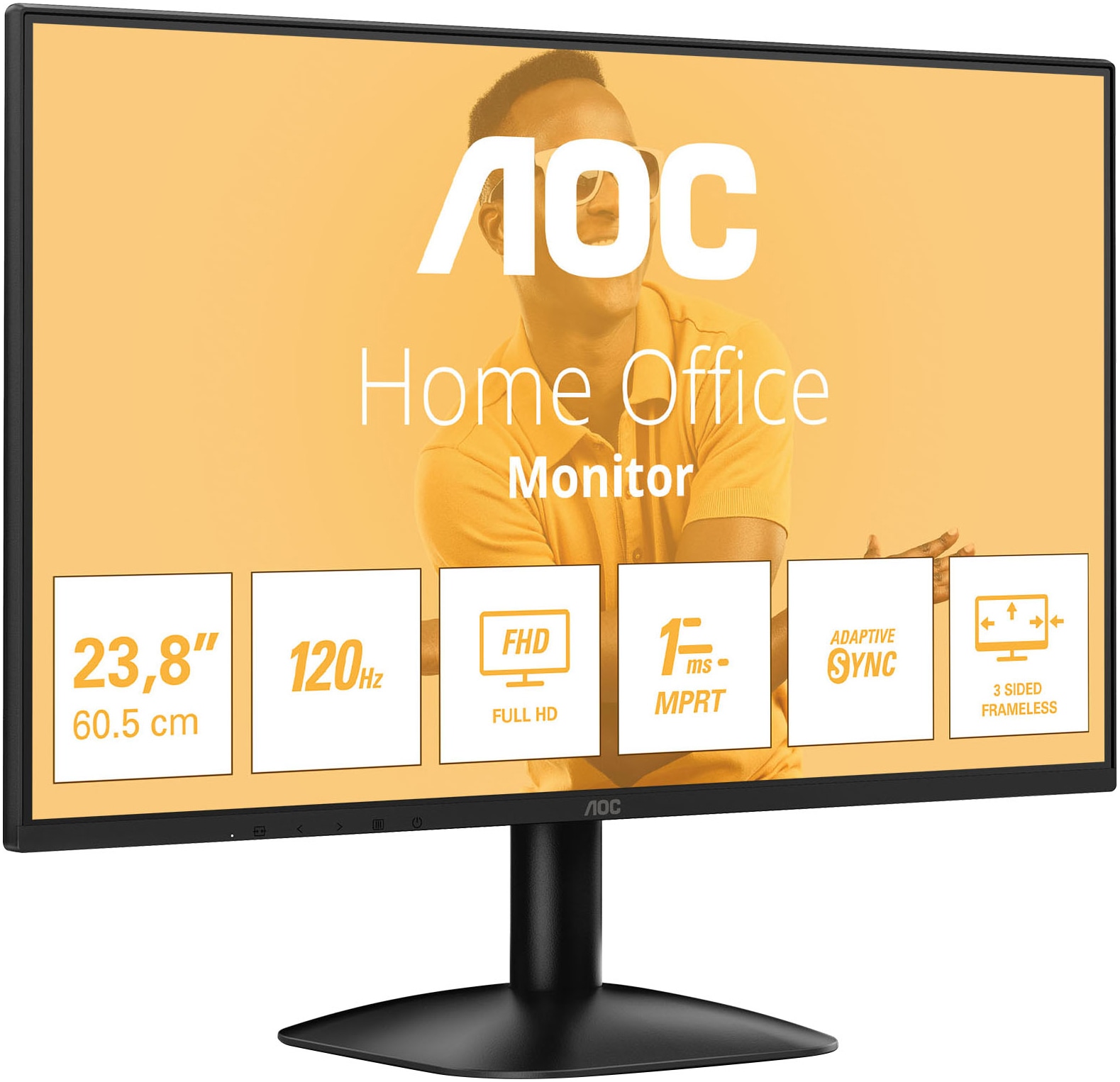 AOC LED-Monitor »24B31H« 61 cm/24 ″  1920 x 1080 px Full HD 4 Reaktionszeit 120 Hz