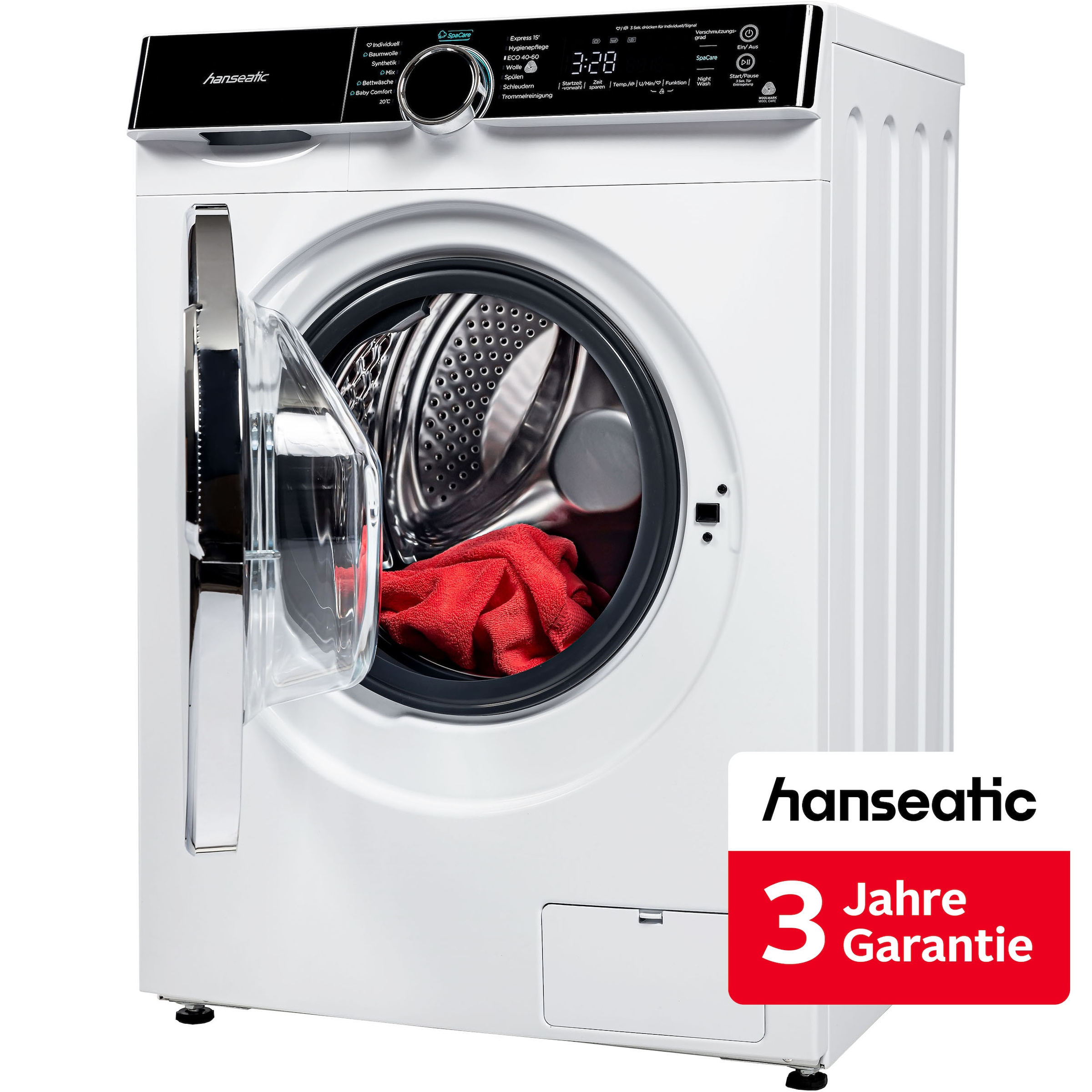 Hanseatic Waschmaschine "HWMK814A1" 8 kg 1400 U/min inkl. 3 Jahre Herstellergarantie