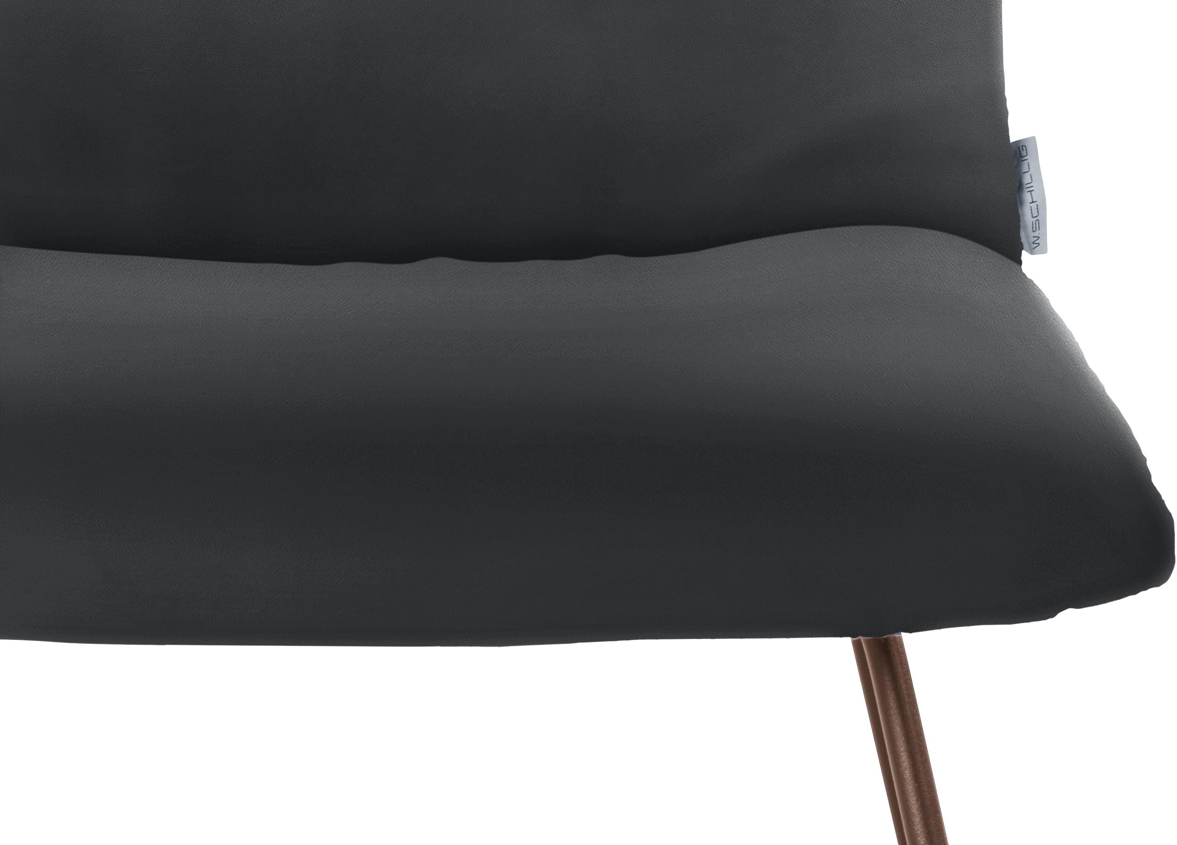 W.SCHILLIG Polsterstuhl »jakob«, Longlife Xtra-Leder Z59, mit Drahtrohrgestell in Bronze pulverbeschichtet