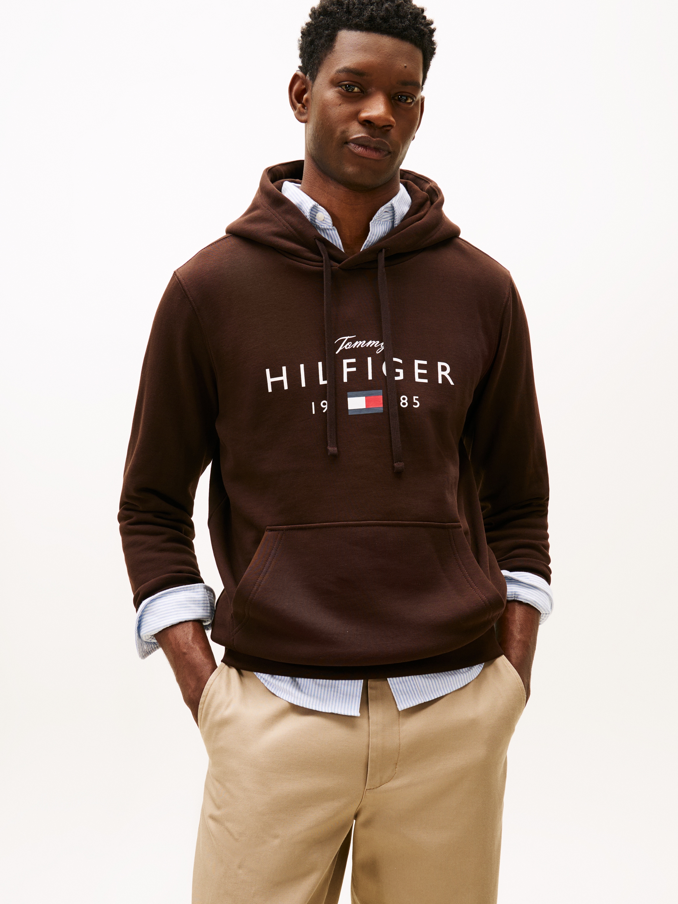Tommy Hilfiger Hoodie »BRAND LOVE BIG HILFIGER«, mit Logo-Grafik, normale Passform
