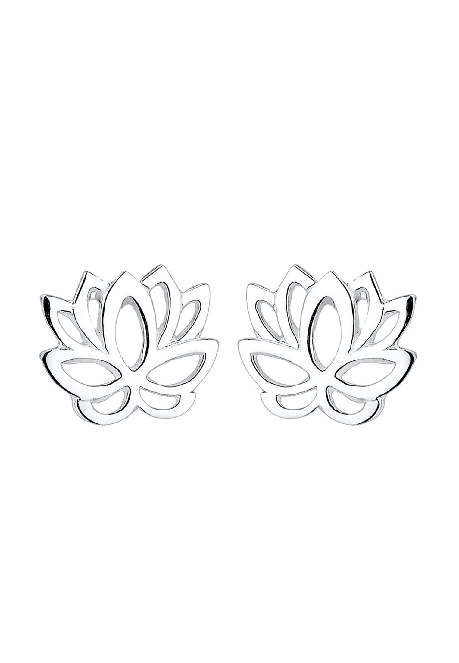 Elli Paar Ohrstecker »Ohrringe Lotusblume Blüte Lotus 925 Silber«