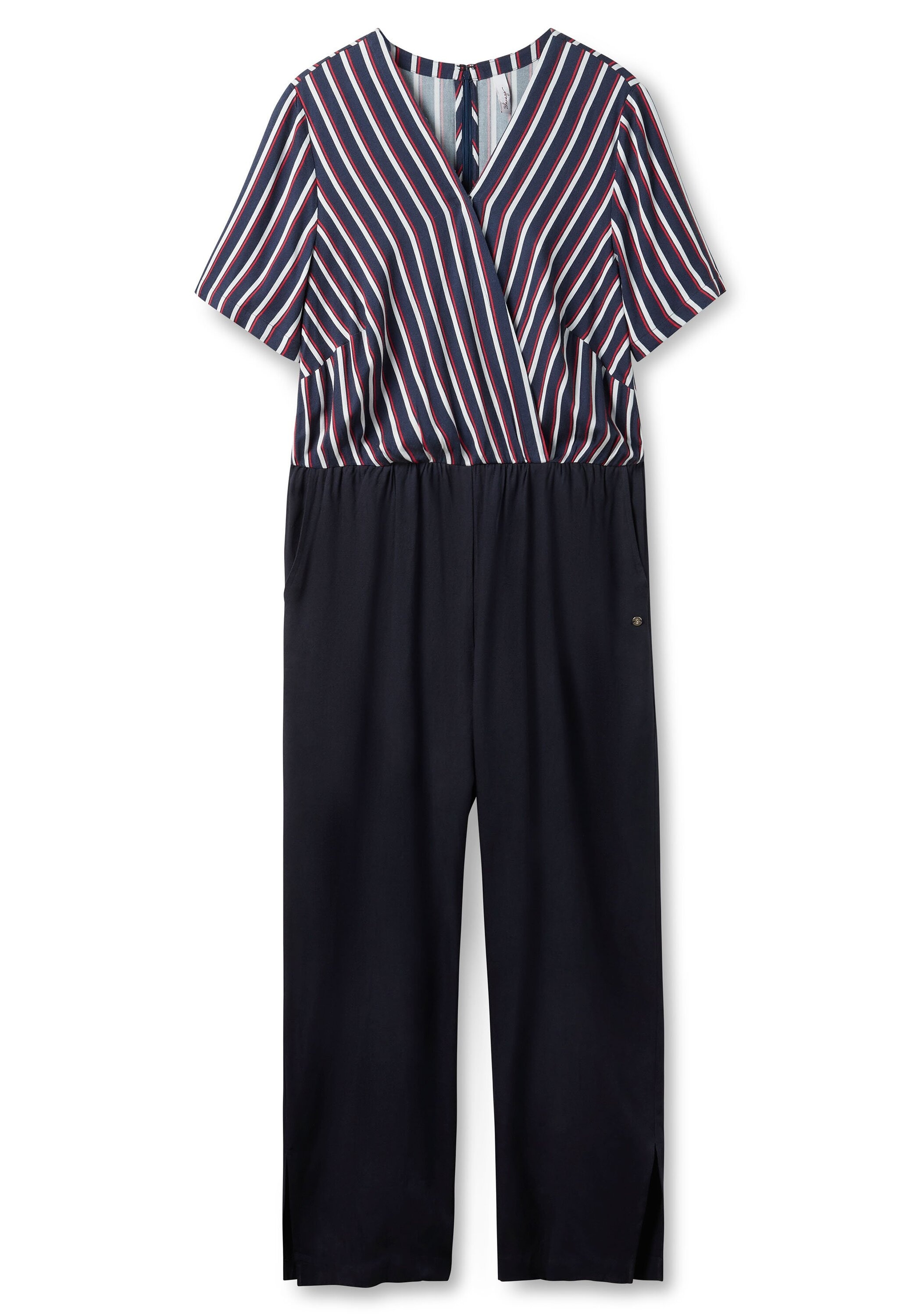 Sheego Jumpsuit »Overall aus fließender Viskose«, aus fließender Viskose