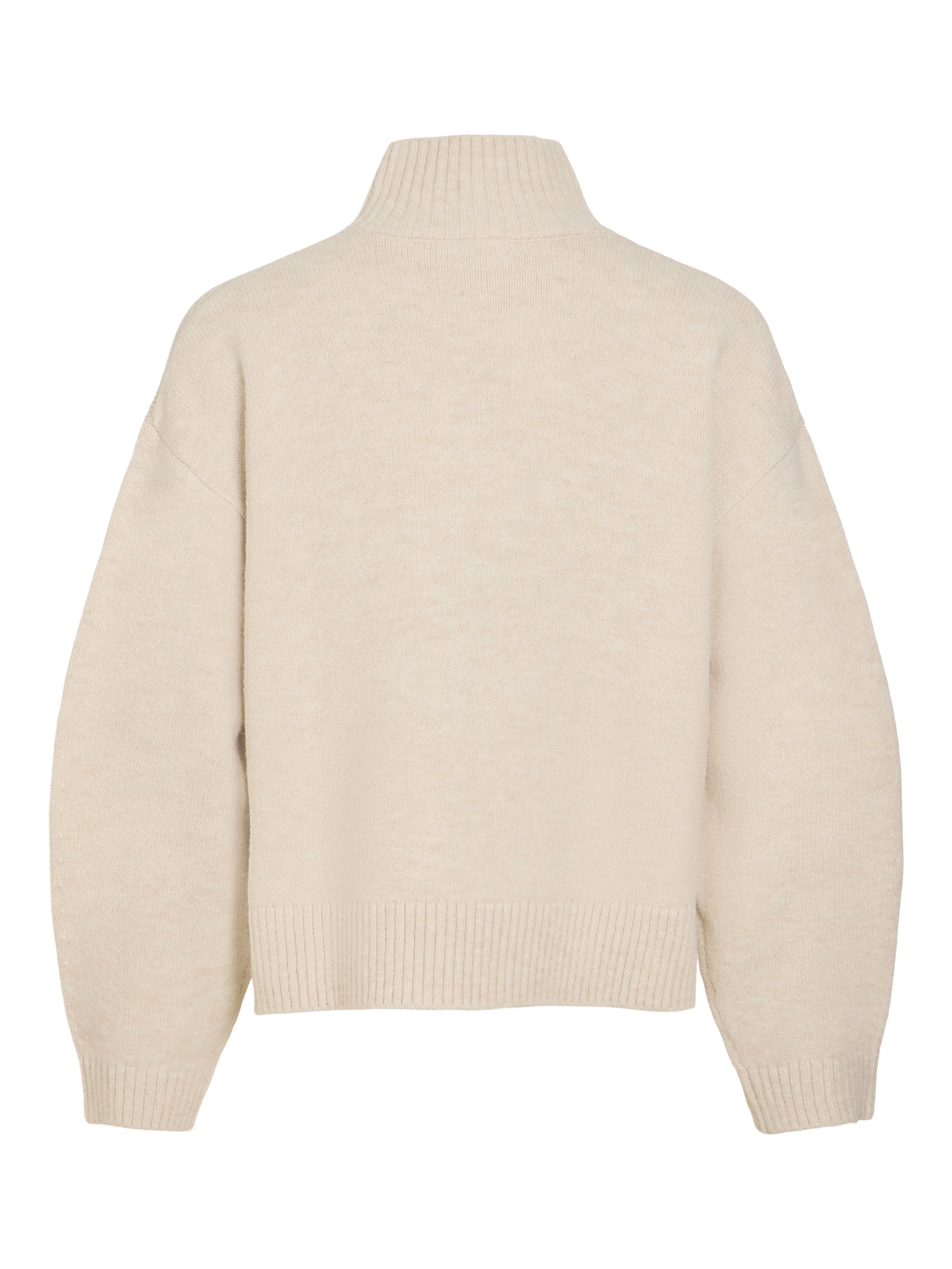 Vila Strickpullover »VISIA L/S HIGH NECK KNIT PULLOVER-NOOS« Materialmix, oversize