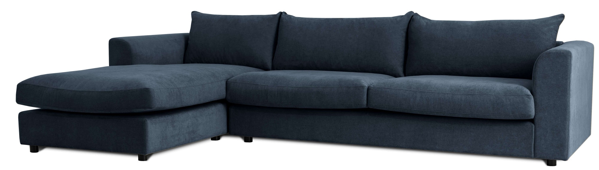 LeGer Home by Lena Gercke Ecksofa »Avelina«, (2 St.), Breite 297 cm, in Cord- und Chenille- Stoff, Rückenkissen mit Federn