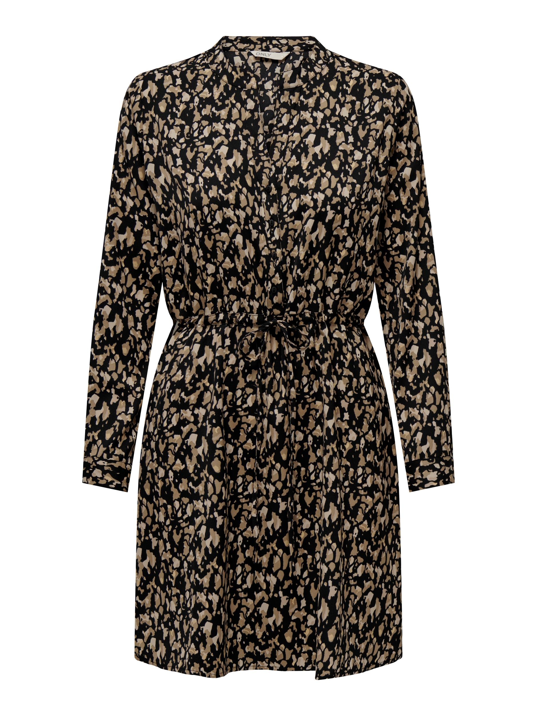 ONLY Druckkleid »ONLCORY L/S V-NECK TUNIC«, Sommerkleid