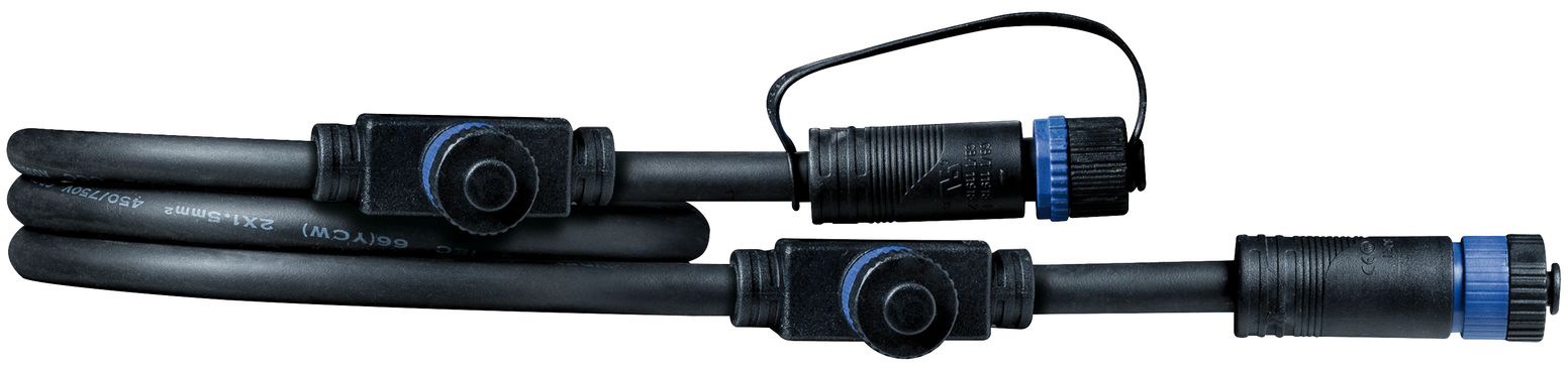 Paulmann Lampen-Verbindungskabel »Outdoor Plug&Shine 1m IP68«, 100 cm, 1 in - 3 out