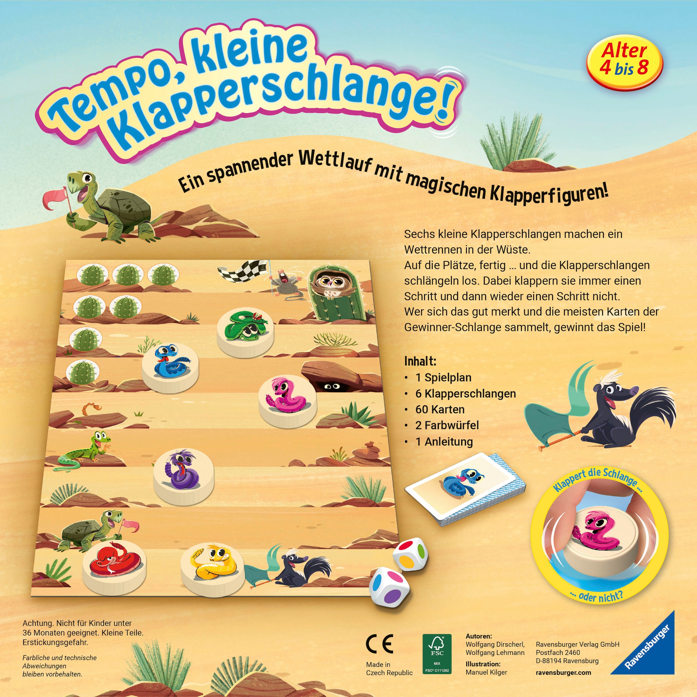 Ravensburger Spiel »Tempo, kleine Klapperschlange!«, FSC® - schützt Wald - weltweit; Made in Europe