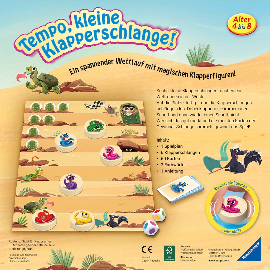 Ravensburger Spiel »Tempo, kleine Klapperschlange!«