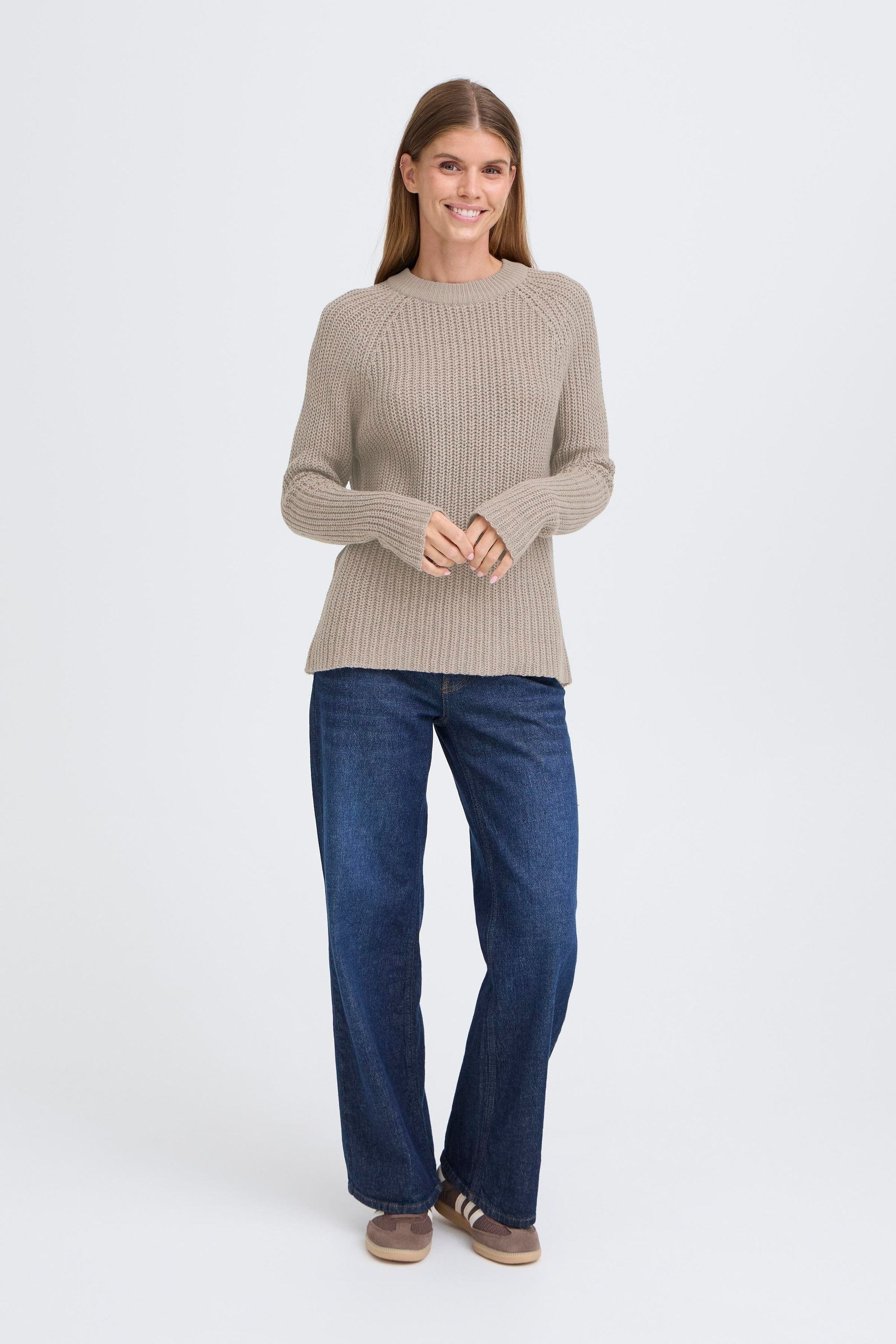 OXMO Strickfleece-Pullover »Strickpullover OXFKANNA«