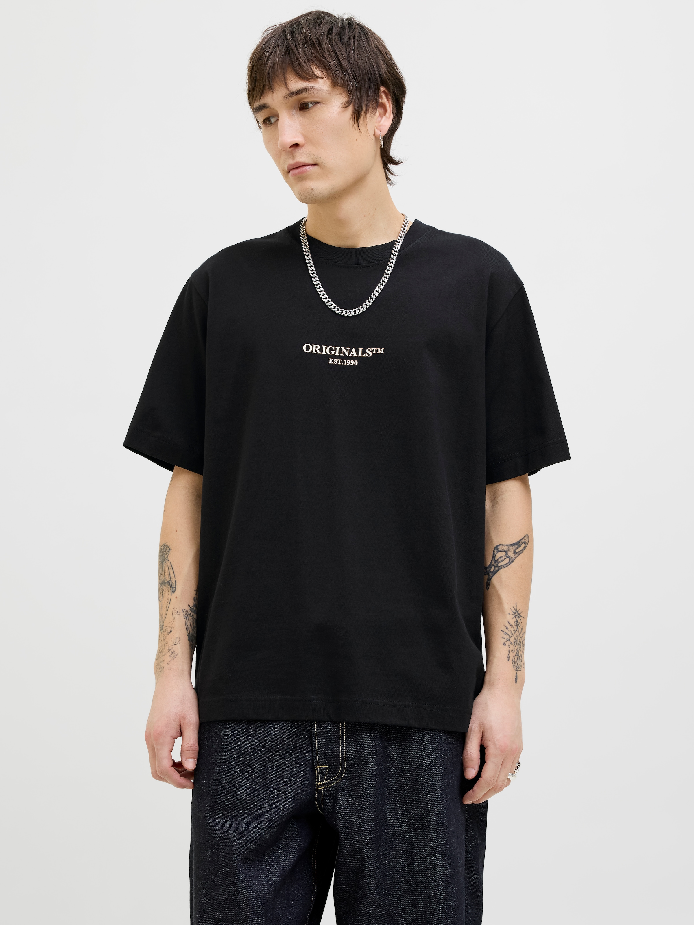 Jack & Jones T-Shirt »JORISLINGTON MINIMAL BRANDING TEE SS SN«