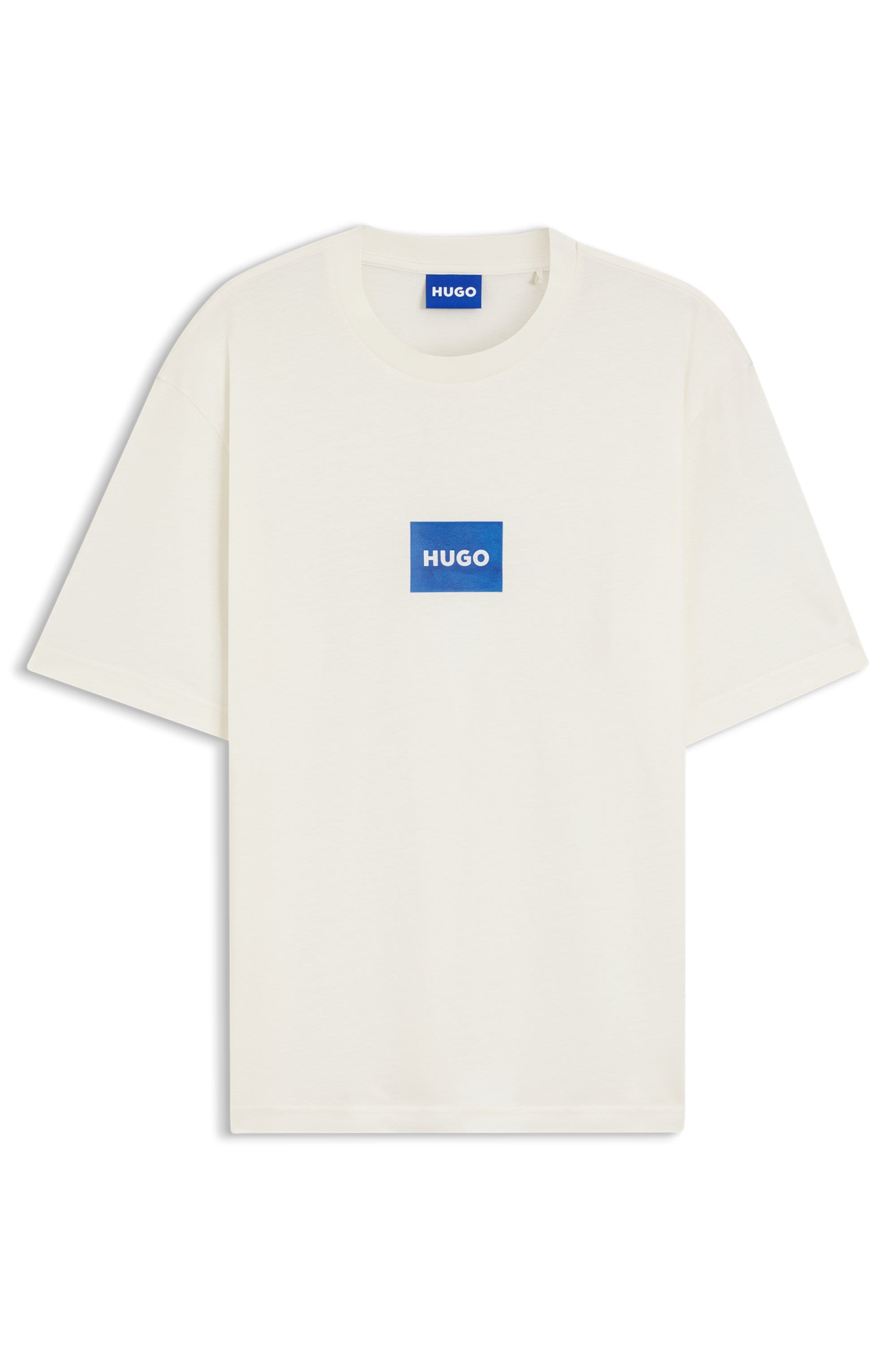 HUGO Blue T-Shirt Regular Fit, Kurzarm, Hugo-Print