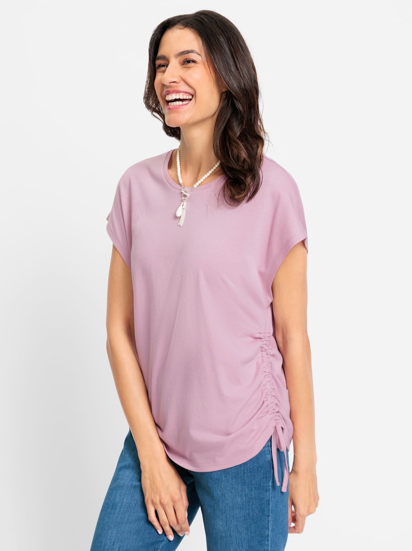 Inspirationen Rundhalsshirt »Rundhals-Shirt«, (1 tlg.)