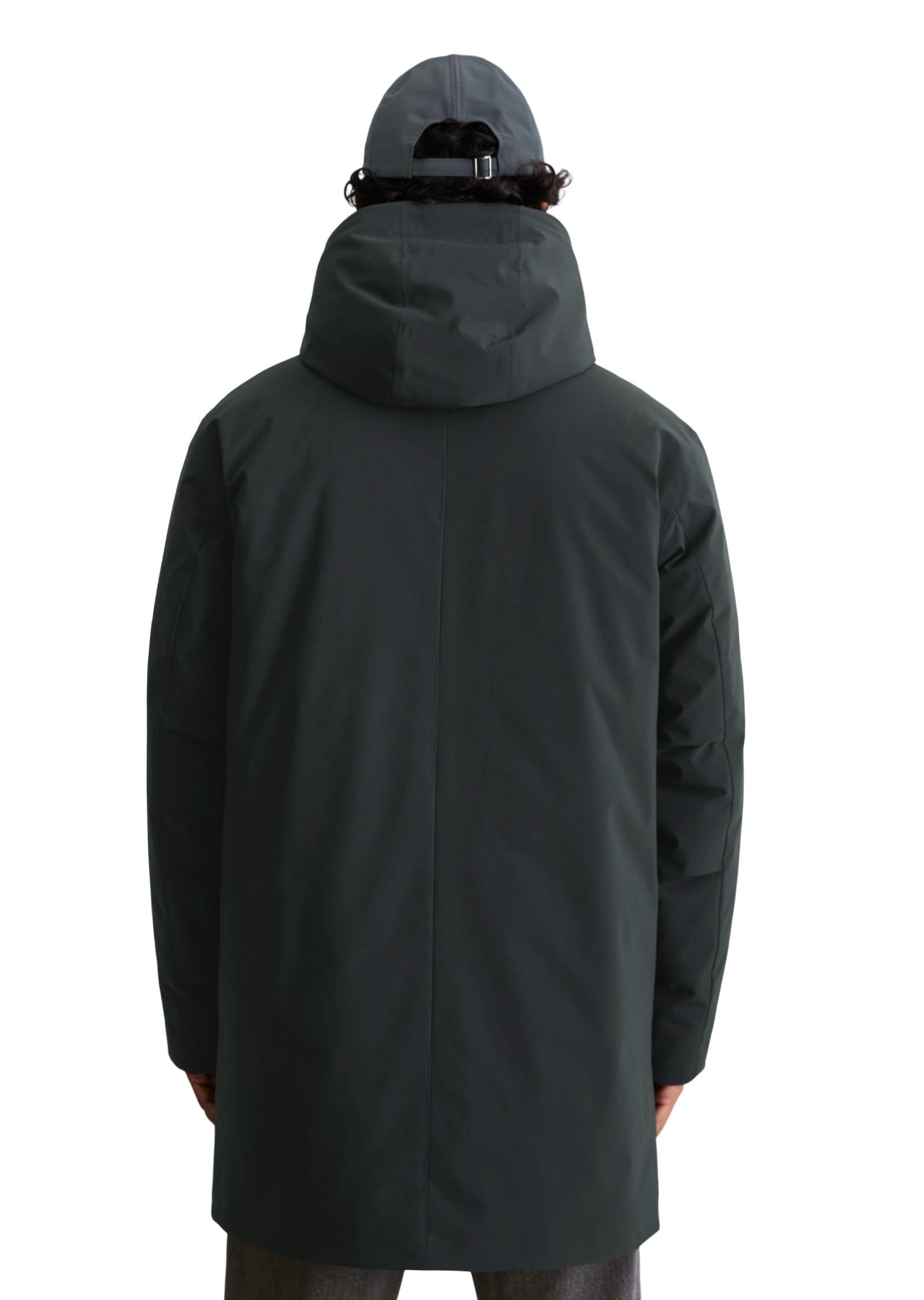 Marc O'Polo DENIM Parka mit Kapuze regular mit leichter Wattierung