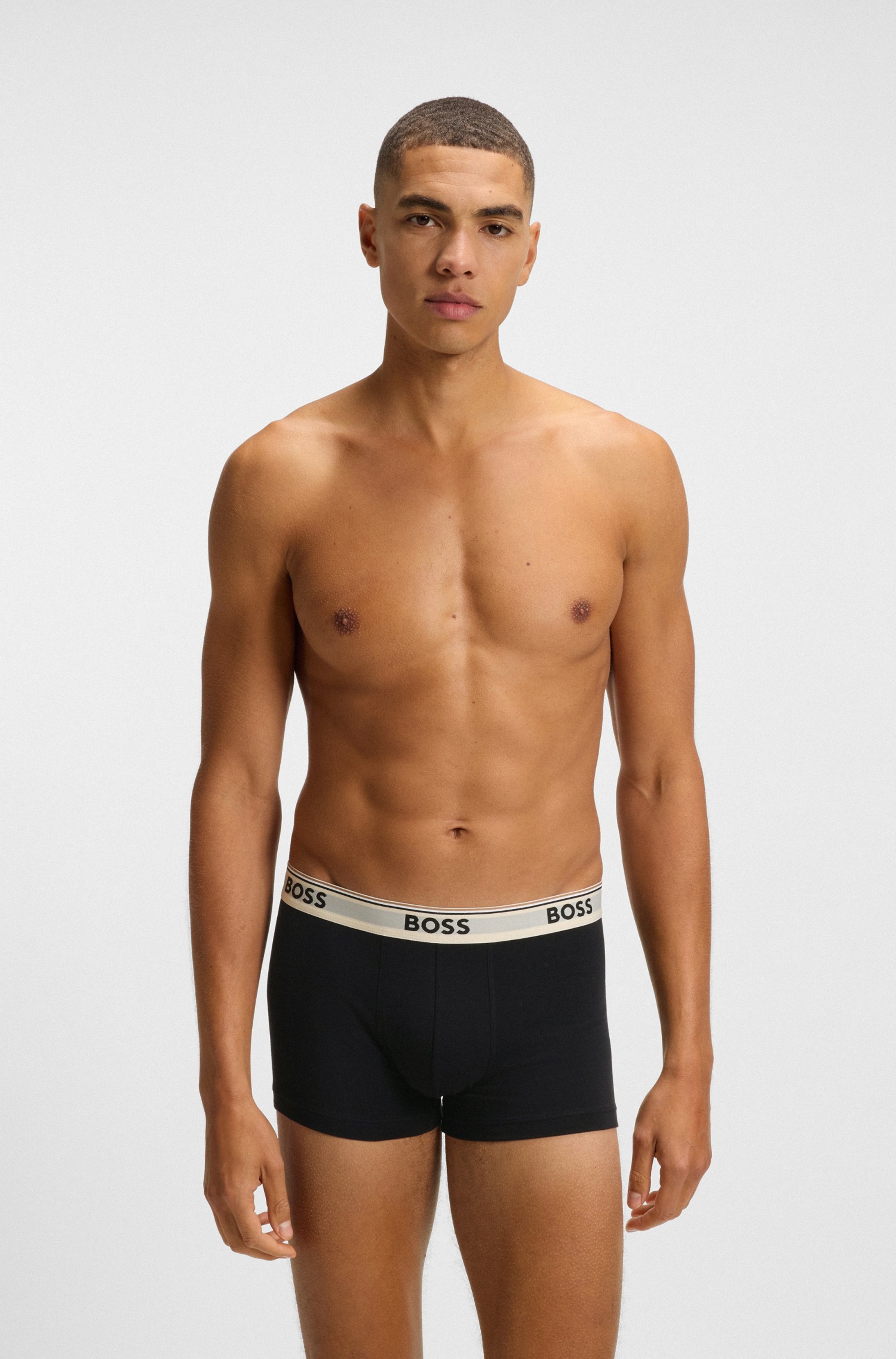 BOSS Trunk »3P Power«, (Packung, 3 St.), mit BOSS Schriftzug auf dem Bund