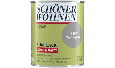 SCHÖNER WOHNEN-Kollektion Lack »Home«, (1), 750 ml, taupegrau, seidenmatt, für innen,... kaufen