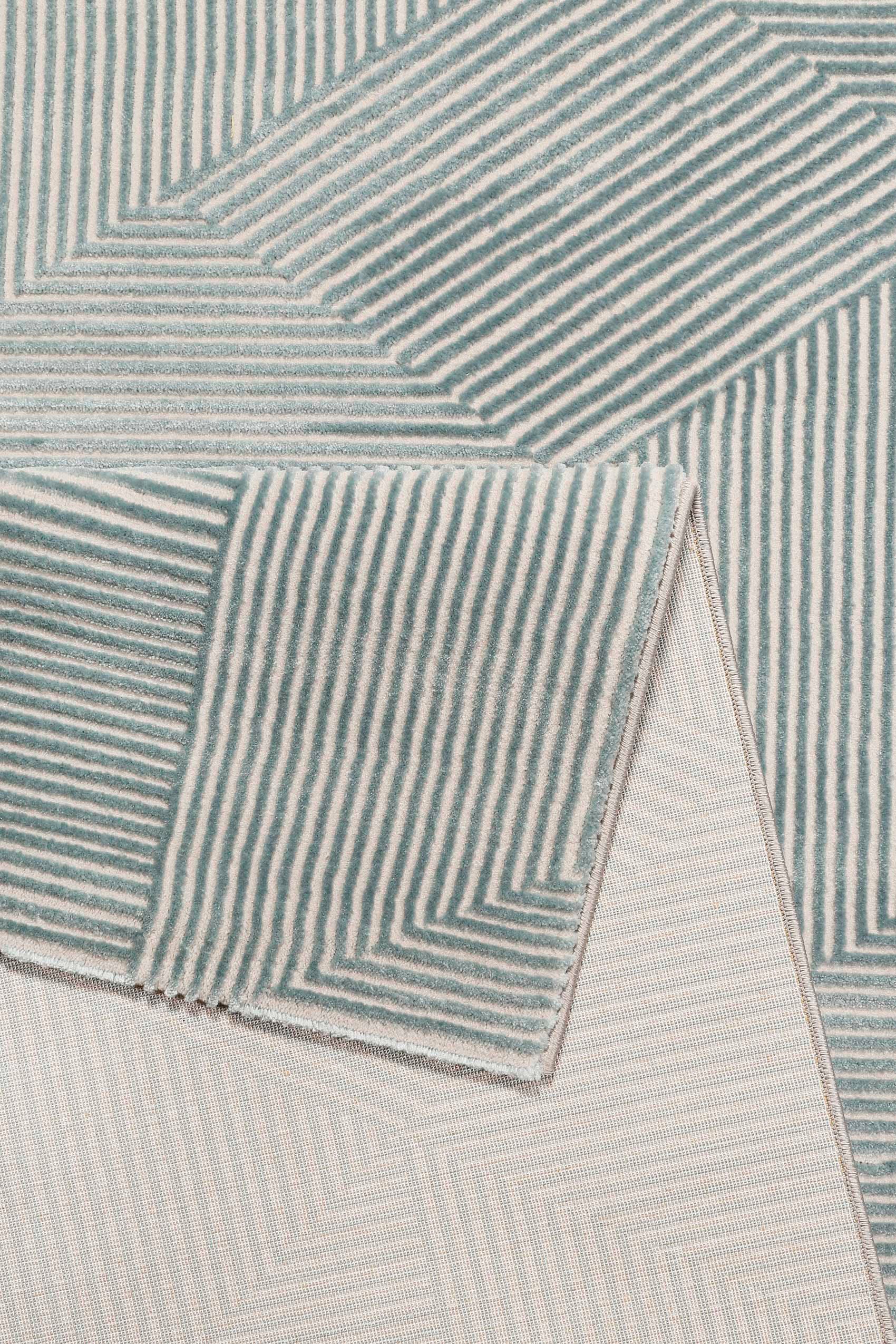 Esprit Teppich »Velvet Groove ESP-8780«, rechteckig, 12 mm Höhe, Kurzflor, Hoch Tief Struktur, Wohnzimmer, Schlafzimmer