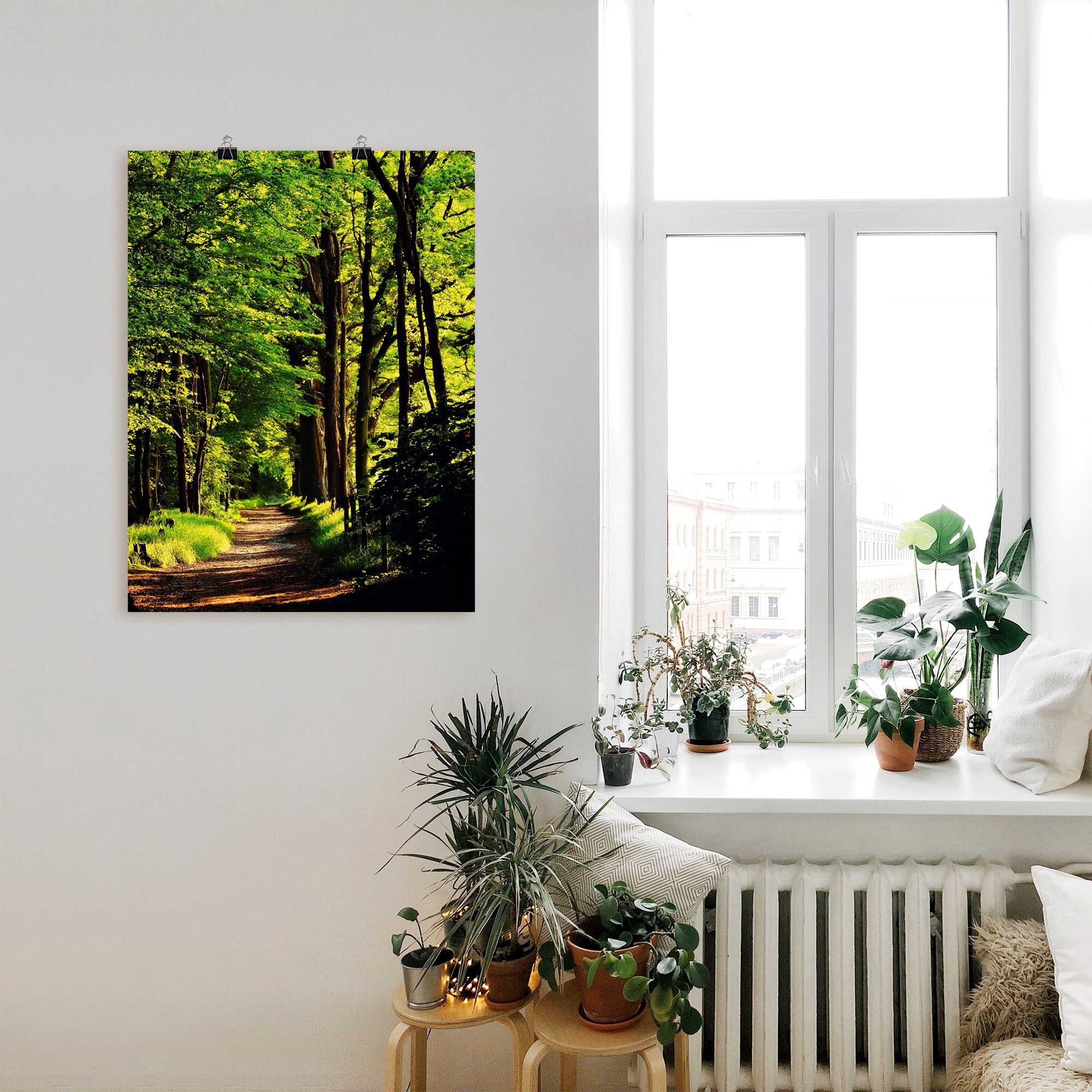 Artland Wandbild »Weg im Wald« Wald 1 Stk. tlg. als Alubild, Outdoorbild, Leinwandbild, Poster in verschied. Größen