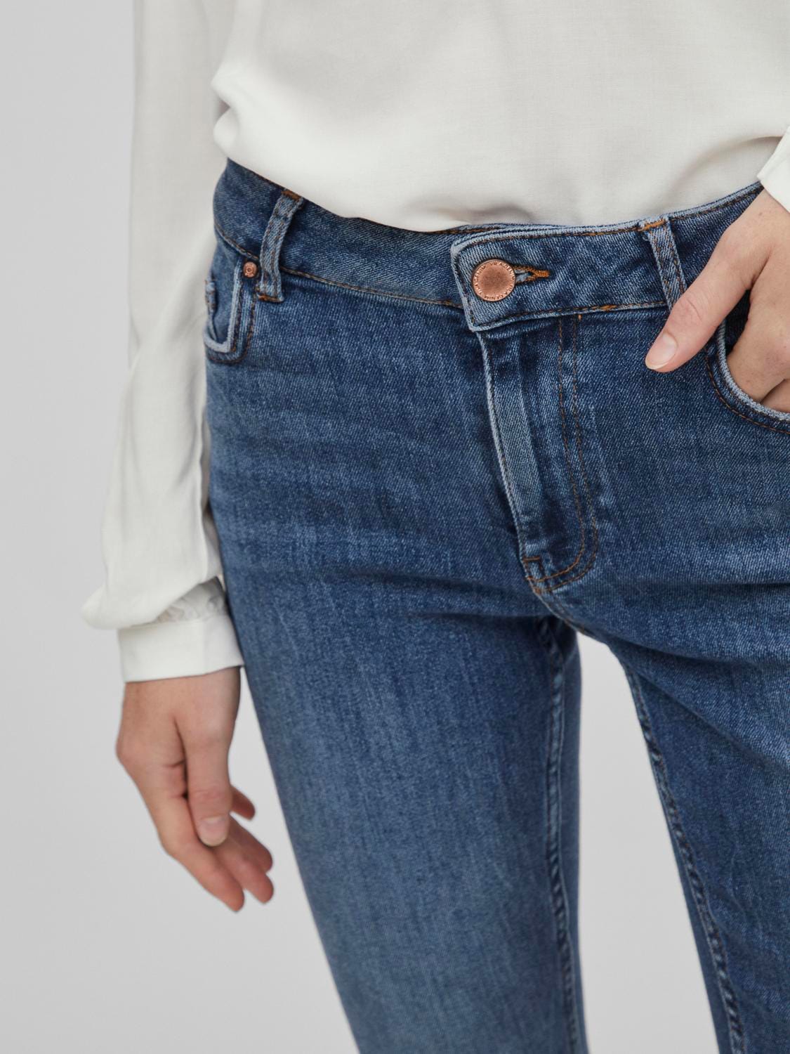 Vila Skinny-fit-Jeans »VISARAH WU02 RW SKINNY JEANS - NOOS«