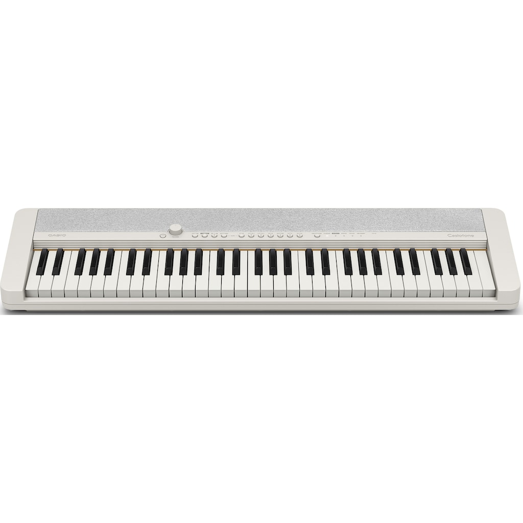 CASIO Home-Keyboard »Piano-Keyboard-Set CT-S1WESET«, (Set, inkl. Keyboardständer, Sustainpedal und Netzteil)