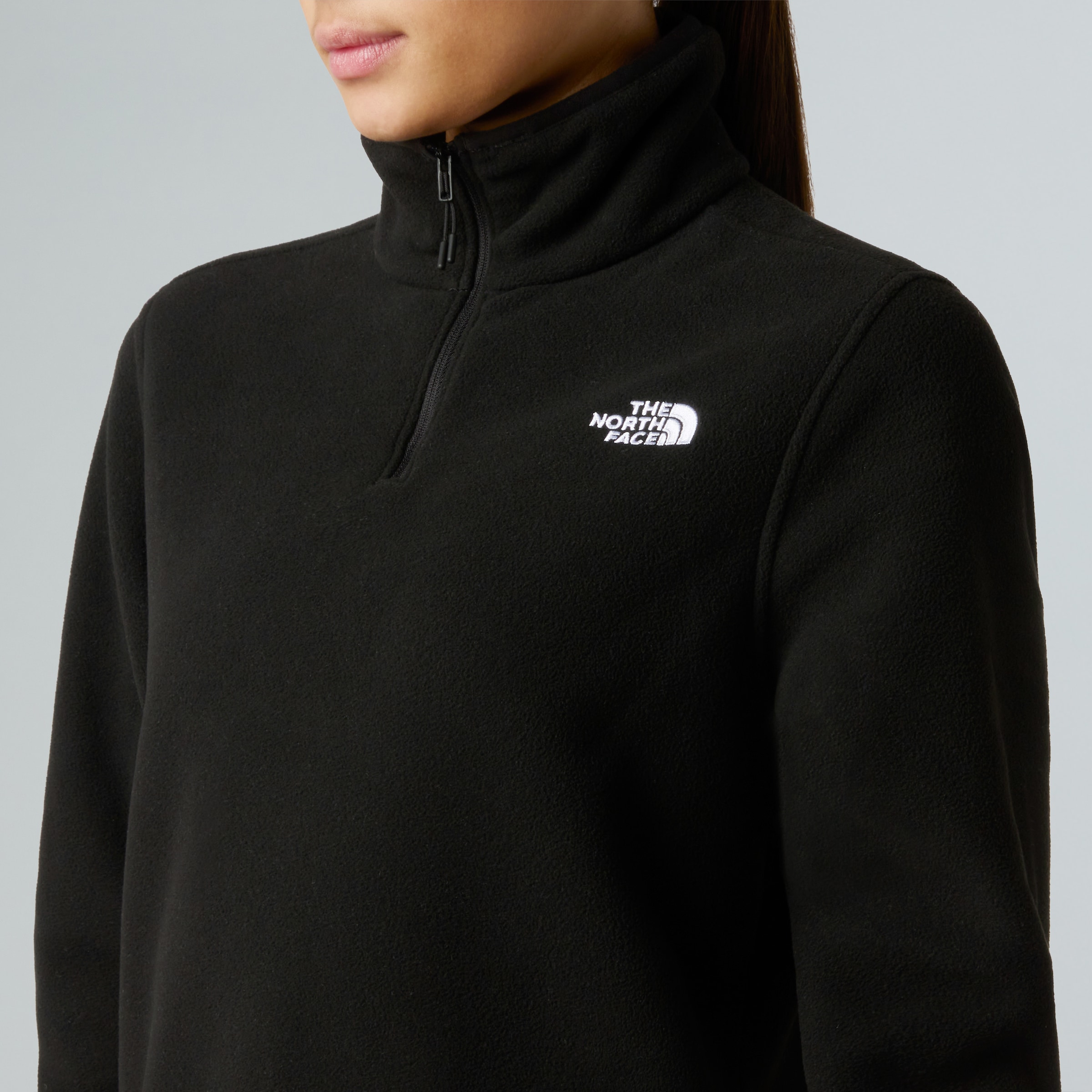 The North Face Fleecepullover »W GLACIER FLEECE 1/4 ZIP JACKET«, 1 Stk. Halfzip aus Polyester, mit 1/4 Reißverschluss
